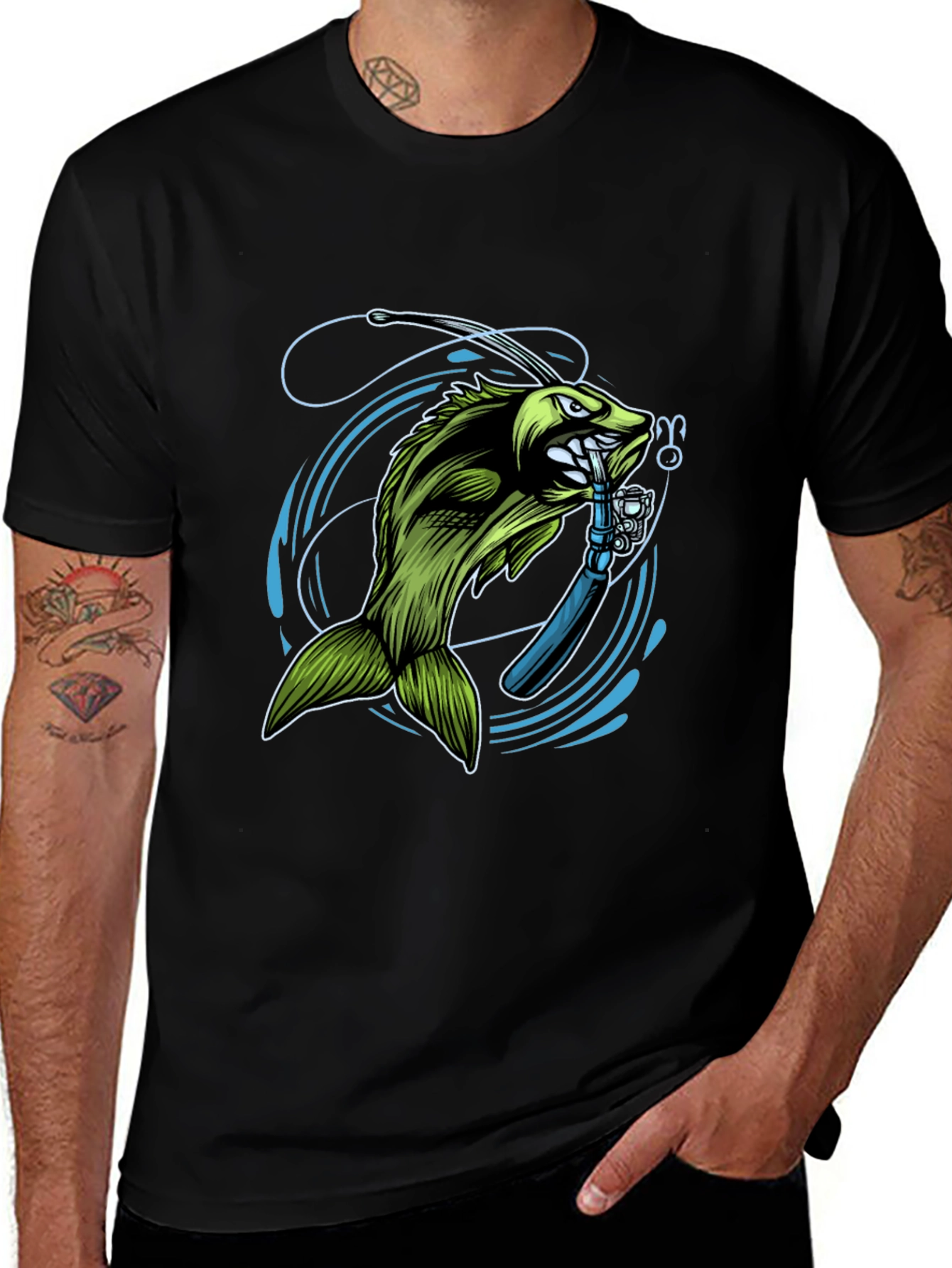 Bass Fishing T-Shirt - Graphic Tee for Anglers