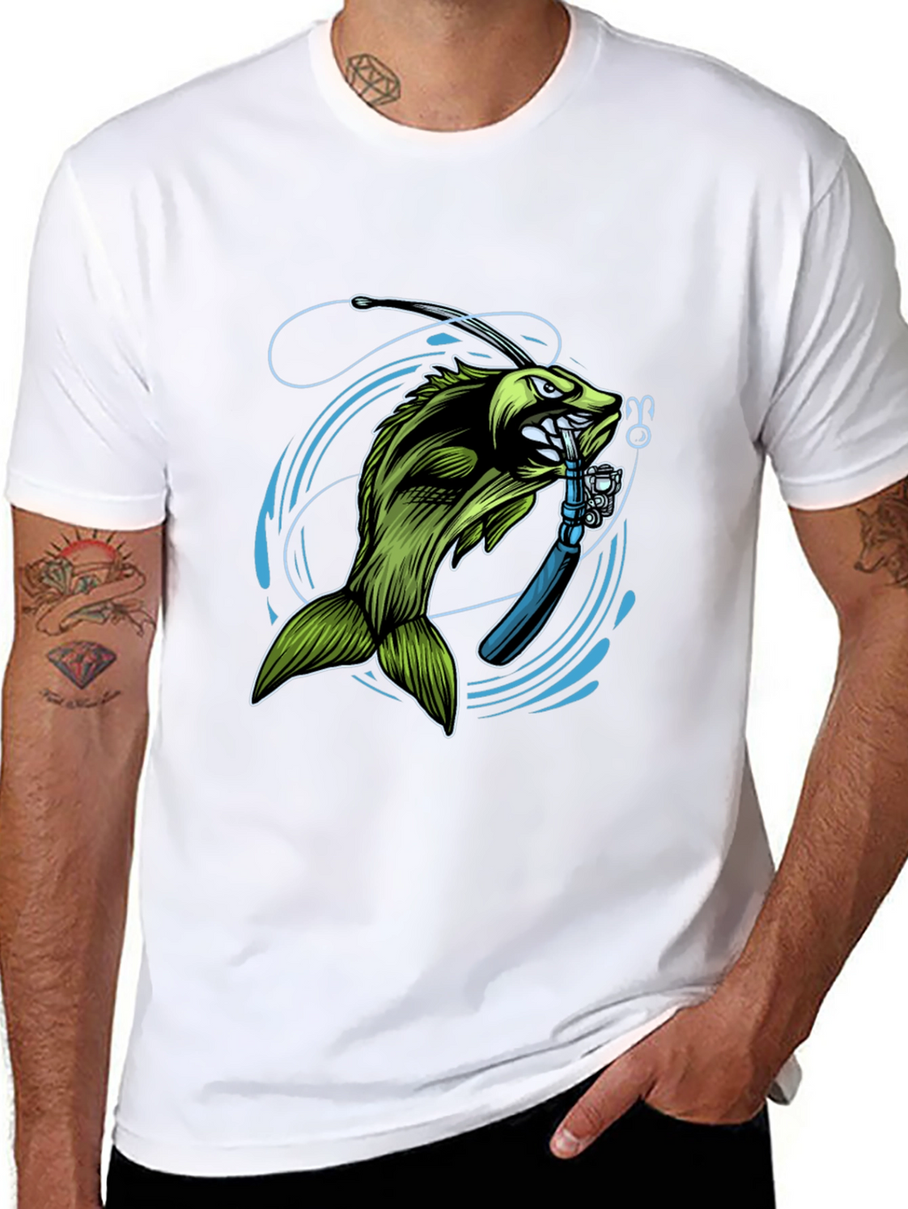 Bass Fishing T-Shirt - Graphic Tee for Anglers