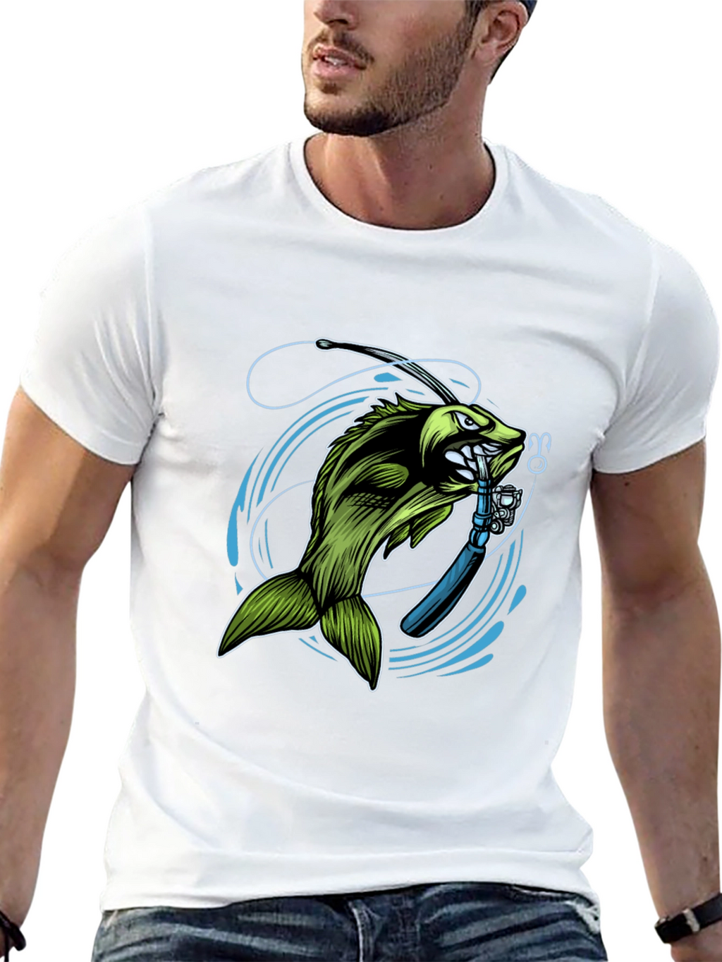 Bass Fishing T-Shirt - Graphic Tee for Anglers