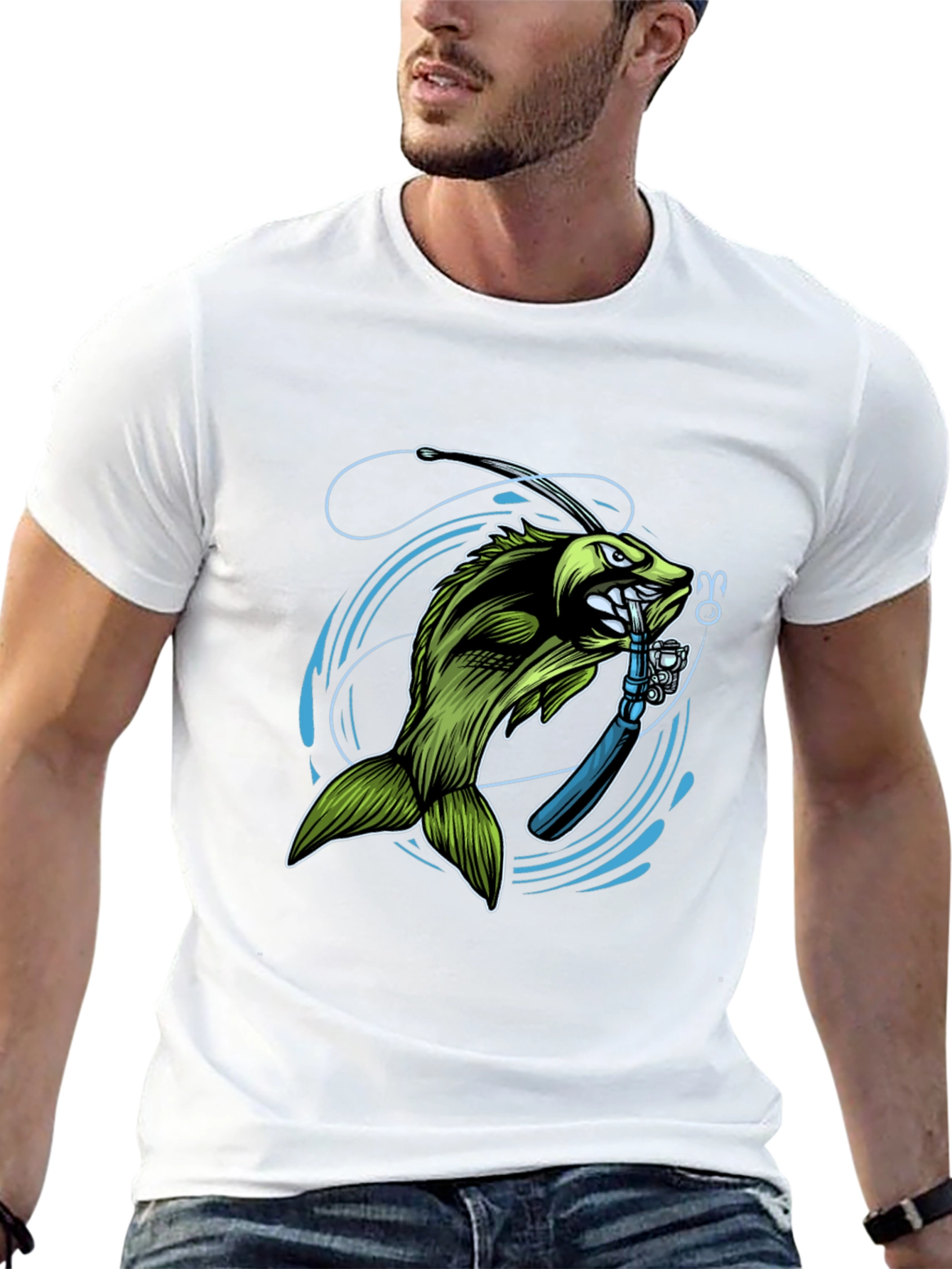 Bass Fishing T-Shirt - Graphic Tee for Anglers