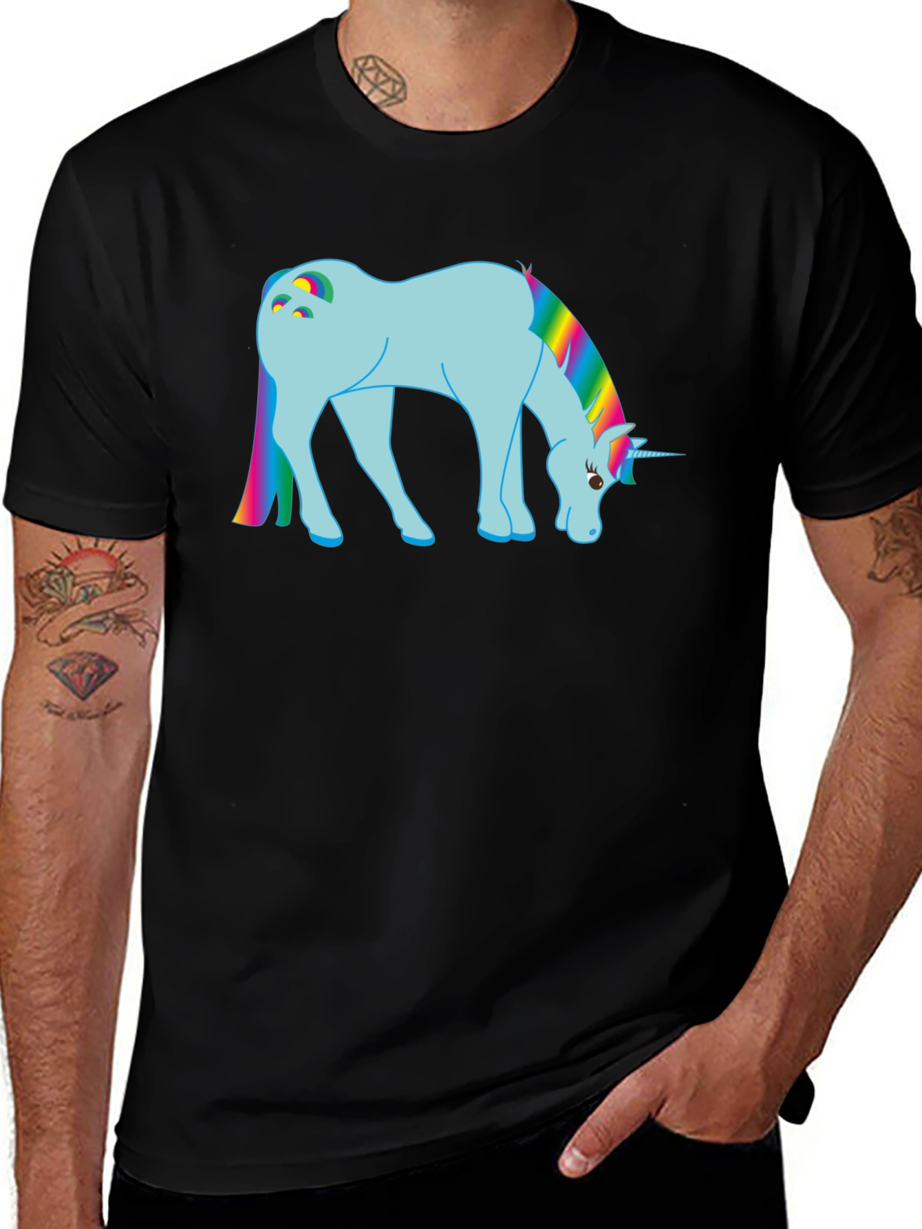 Rainbow Unicorn Graphic T-Shirt