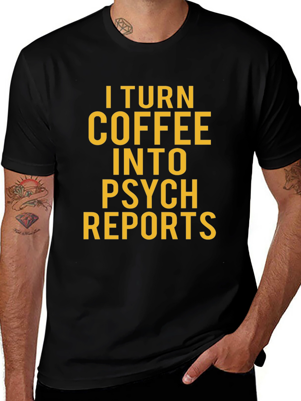 Coffee to Psych Reports Graphic T-Shirt