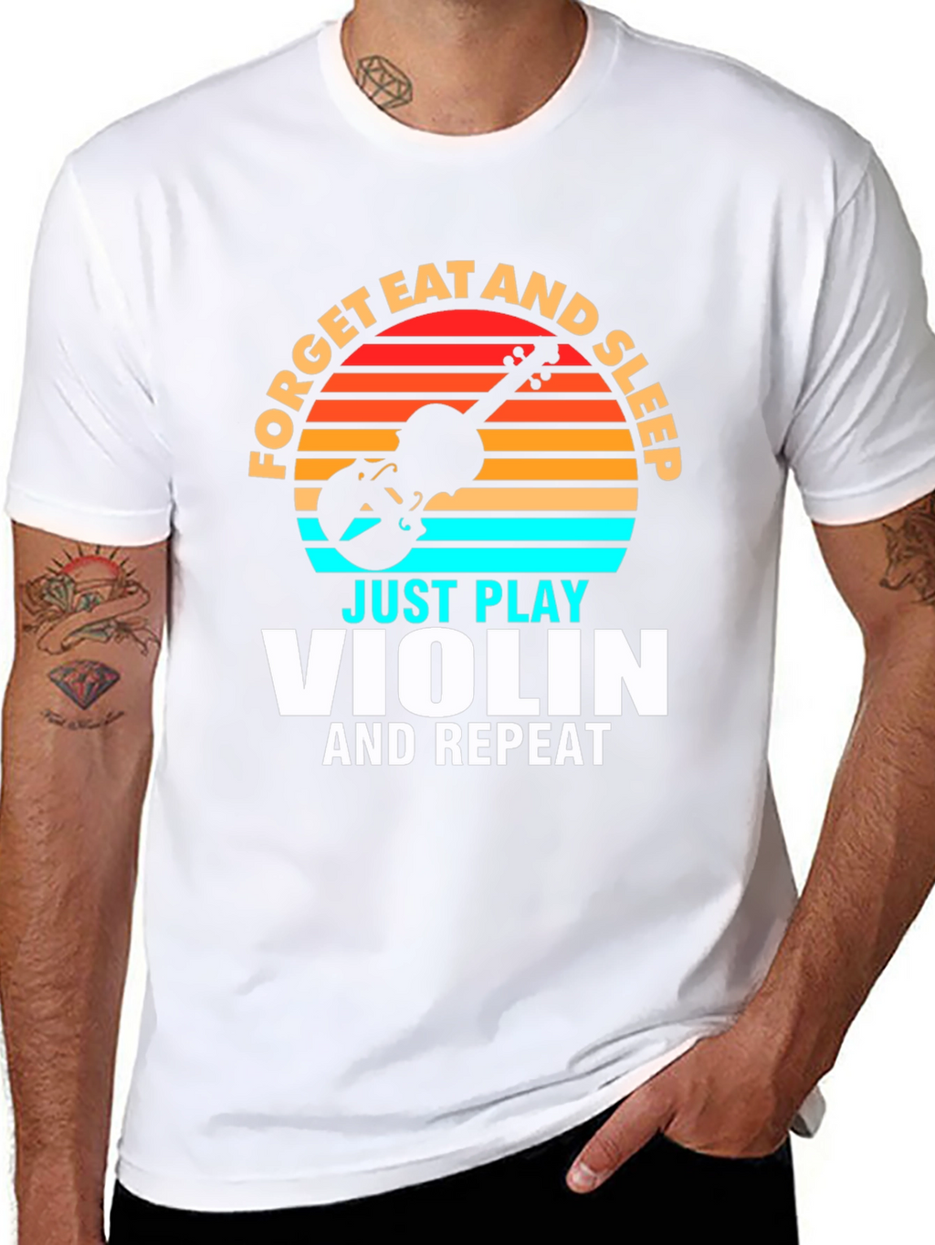 Forget Eat and Sleep Just Play Violin T-Shirt