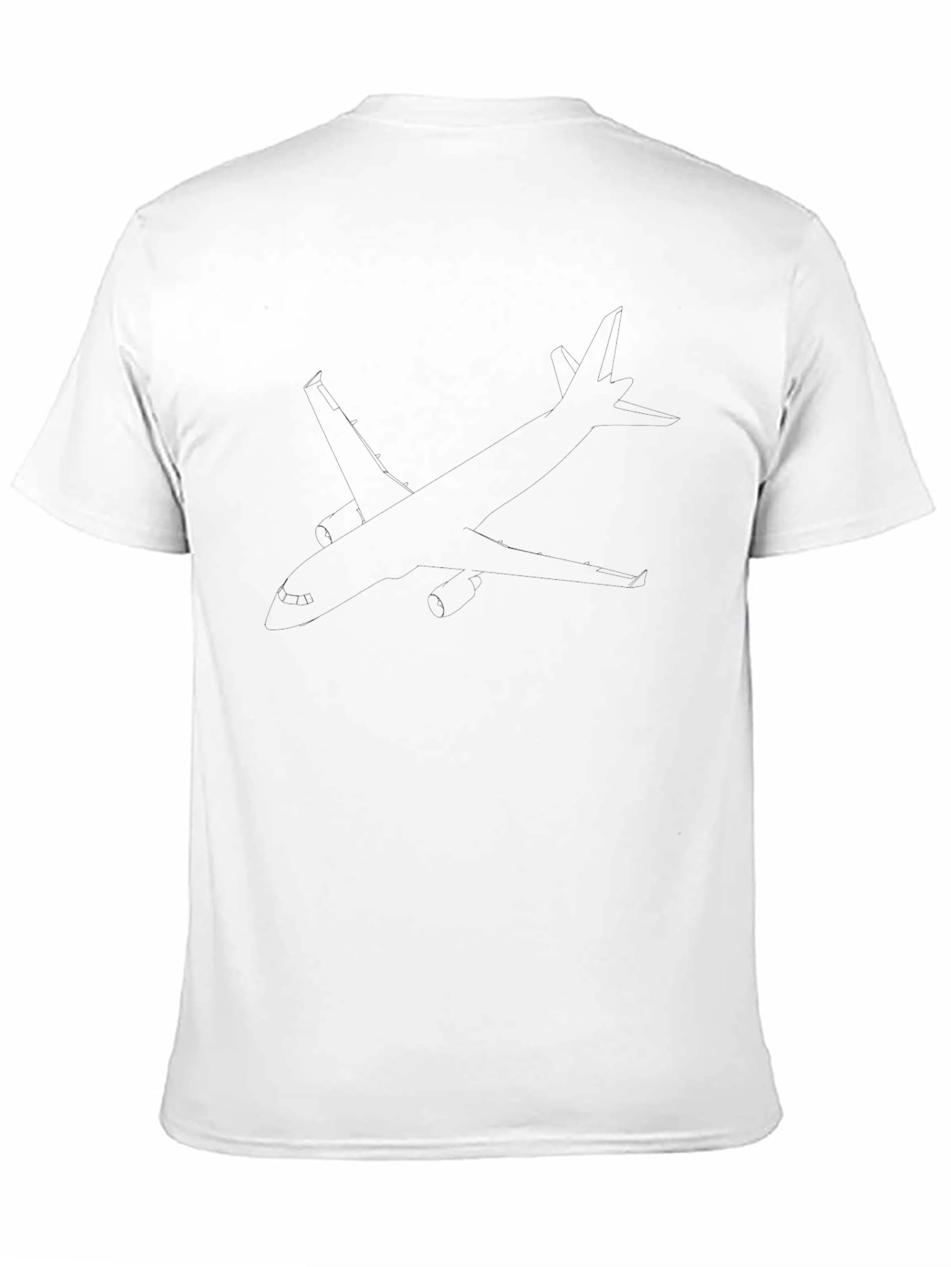 Black Airplane Graphic Tee - Unisex