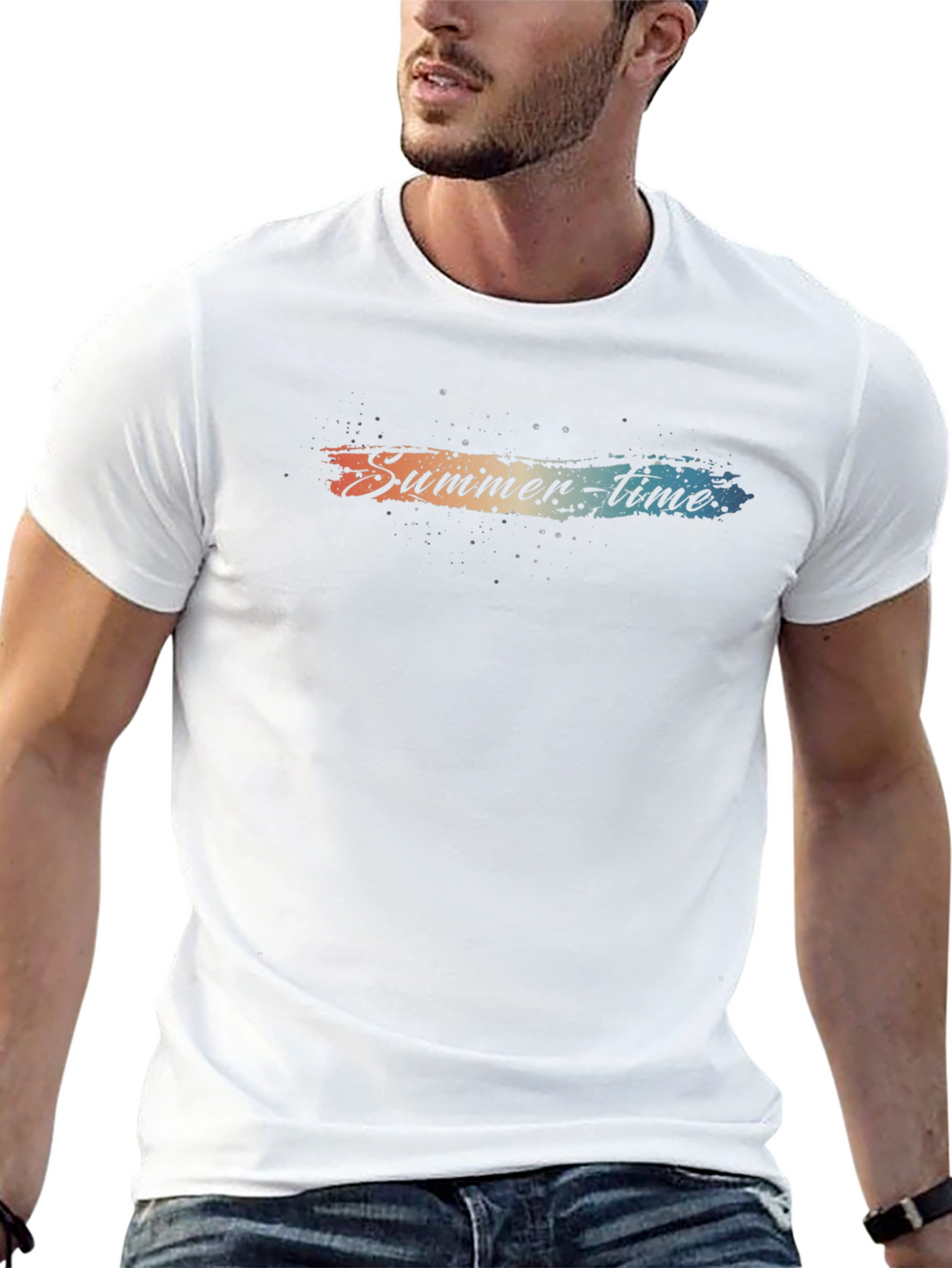 Summer Time Graphic Tee - Stylish Comfort