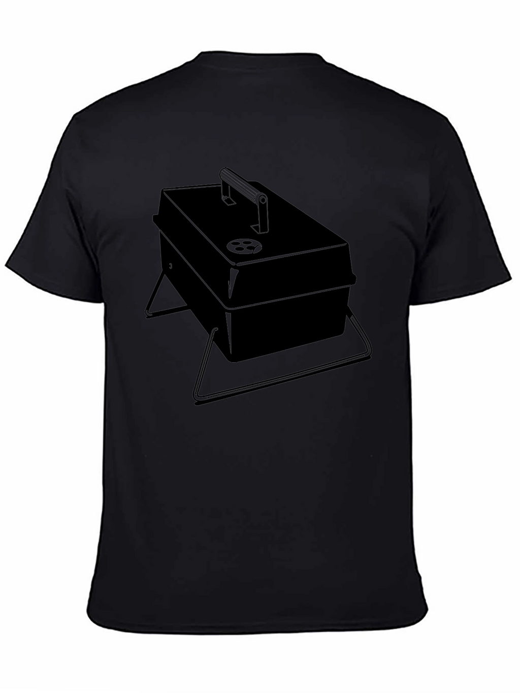BBQ Grill Graphic Tee - Black Casual T-Shirt