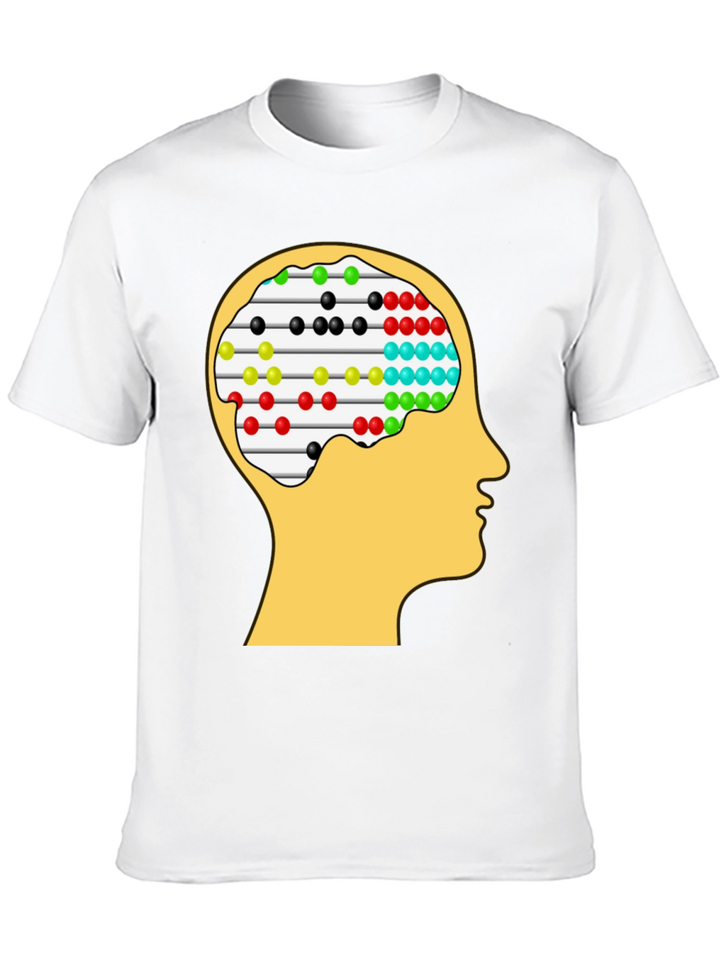 Abacus Brain Tee - Unique Thinking Design