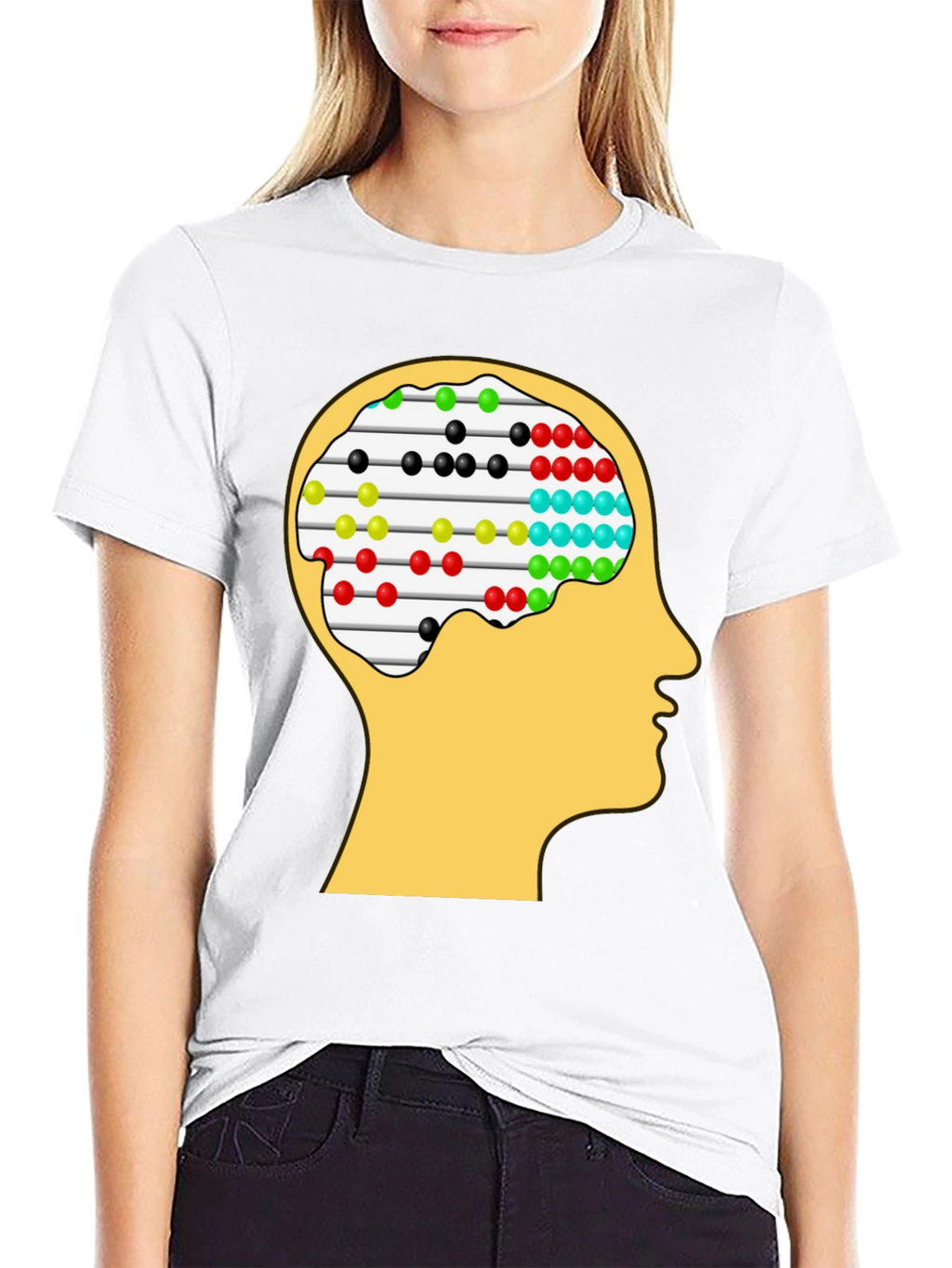 Abacus Brain Tee - Unique Thinking Design