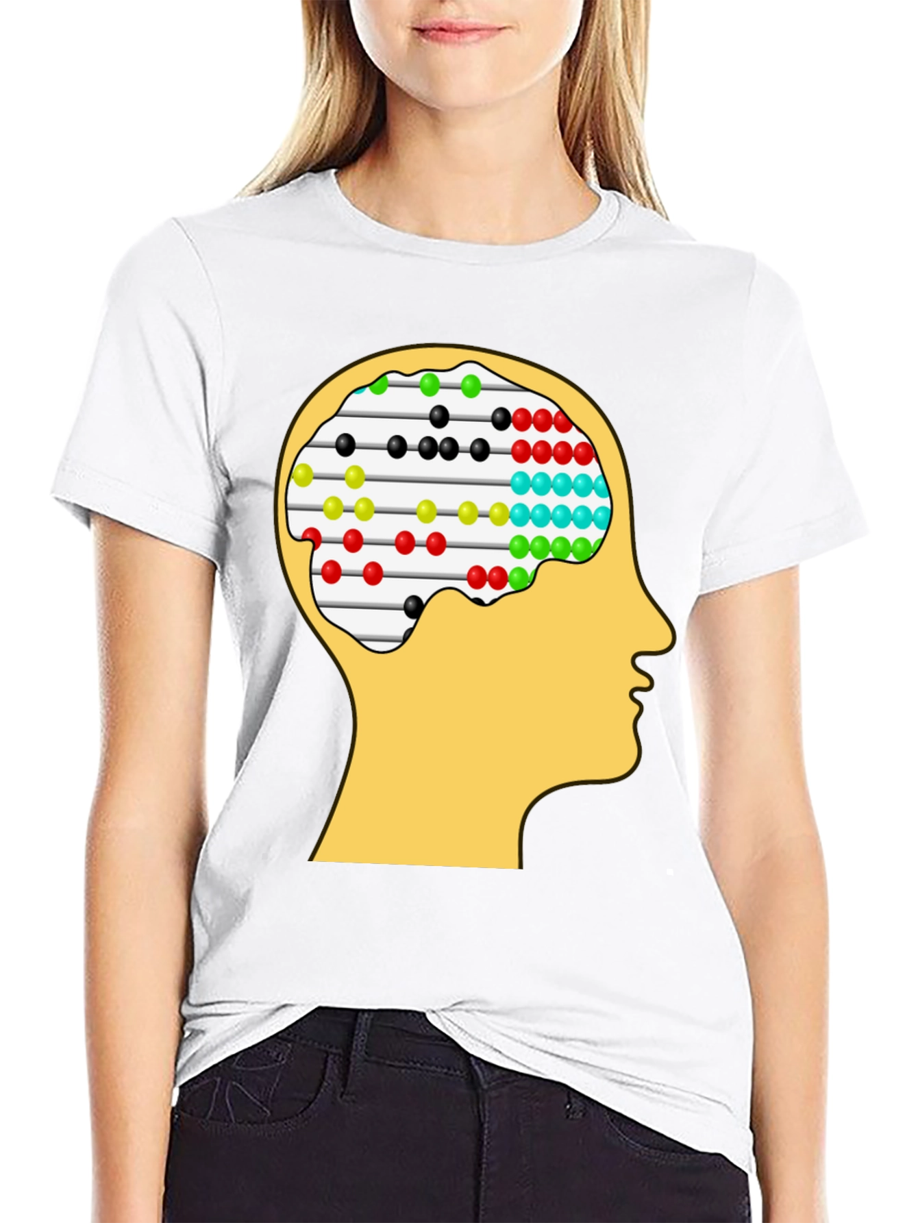 Abacus Brain Tee - Unique Thinking Design
