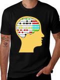 Abacus Brain Tee - Unique Thinking Design