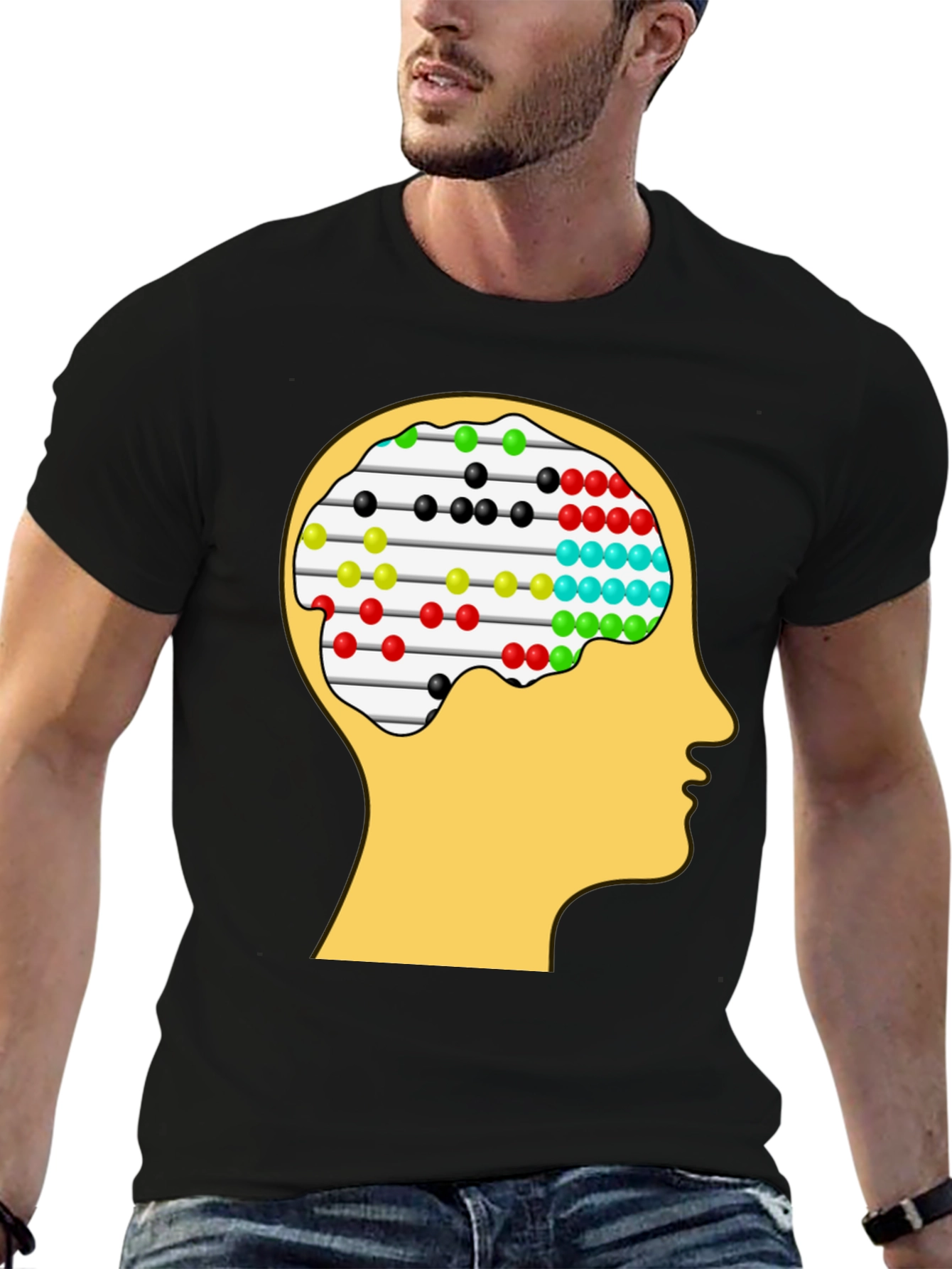 Abacus Brain Tee - Unique Thinking Design