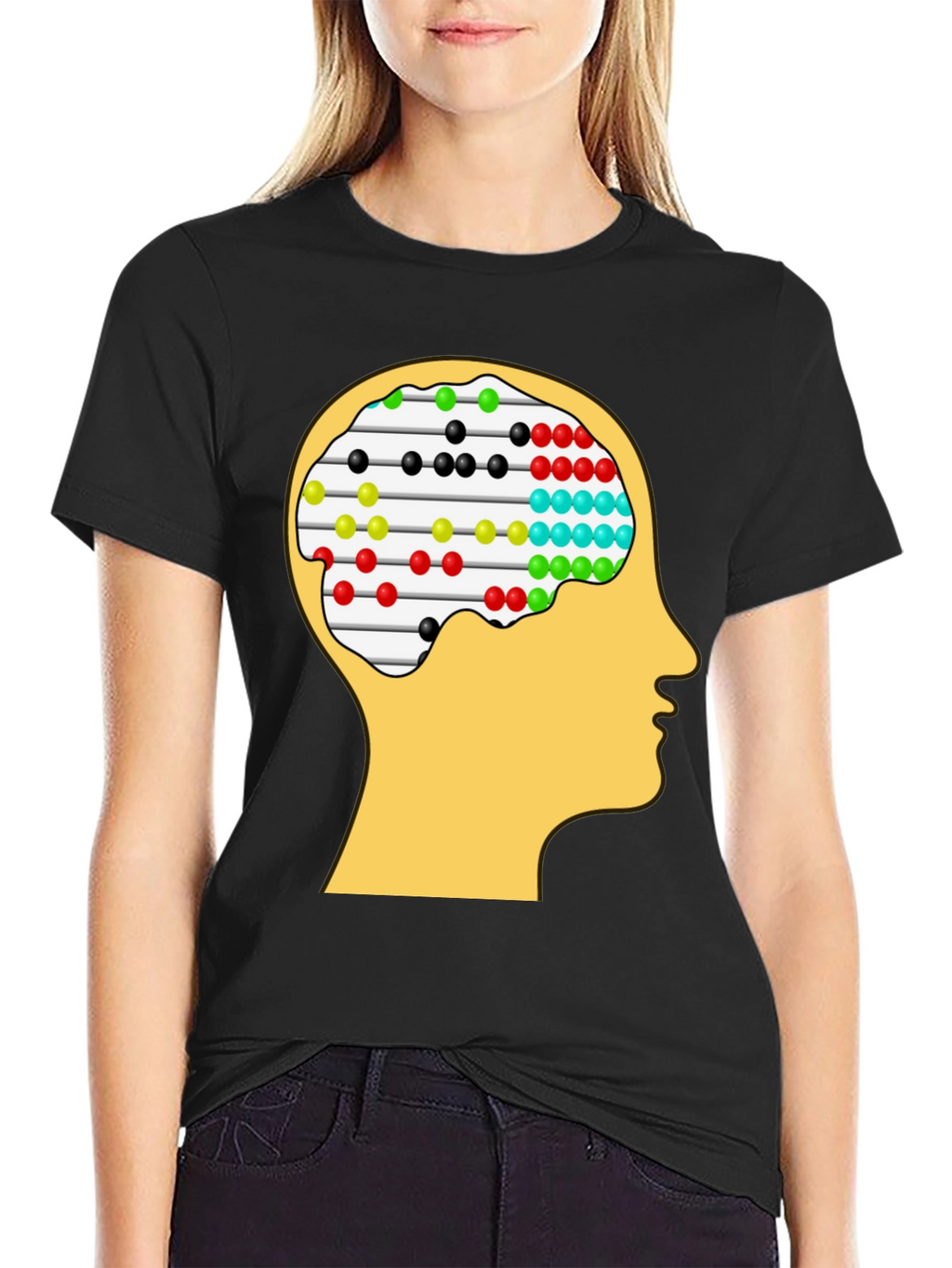 Abacus Brain Tee - Unique Thinking Design