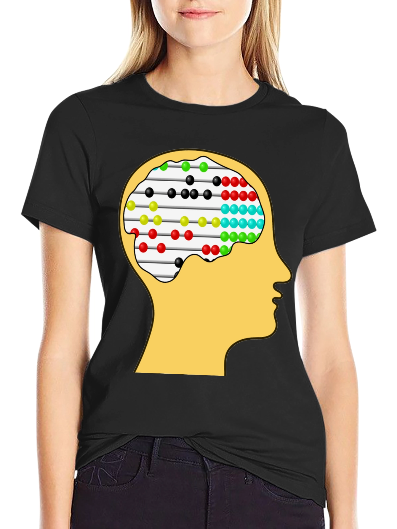 Abacus Brain Tee - Unique Thinking Design