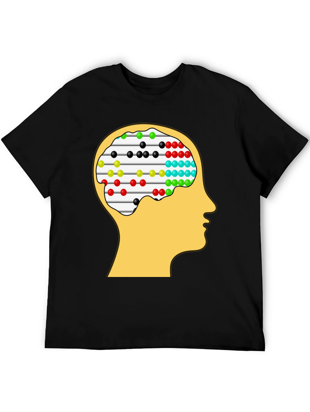 Abacus Brain Tee - Unique Thinking Design