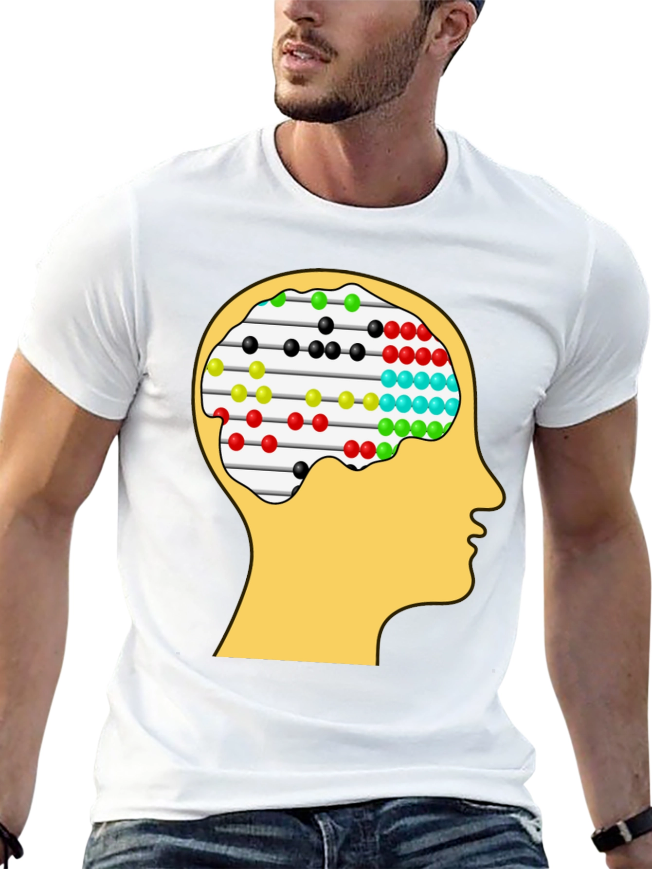Abacus Brain Tee - Unique Thinking Design