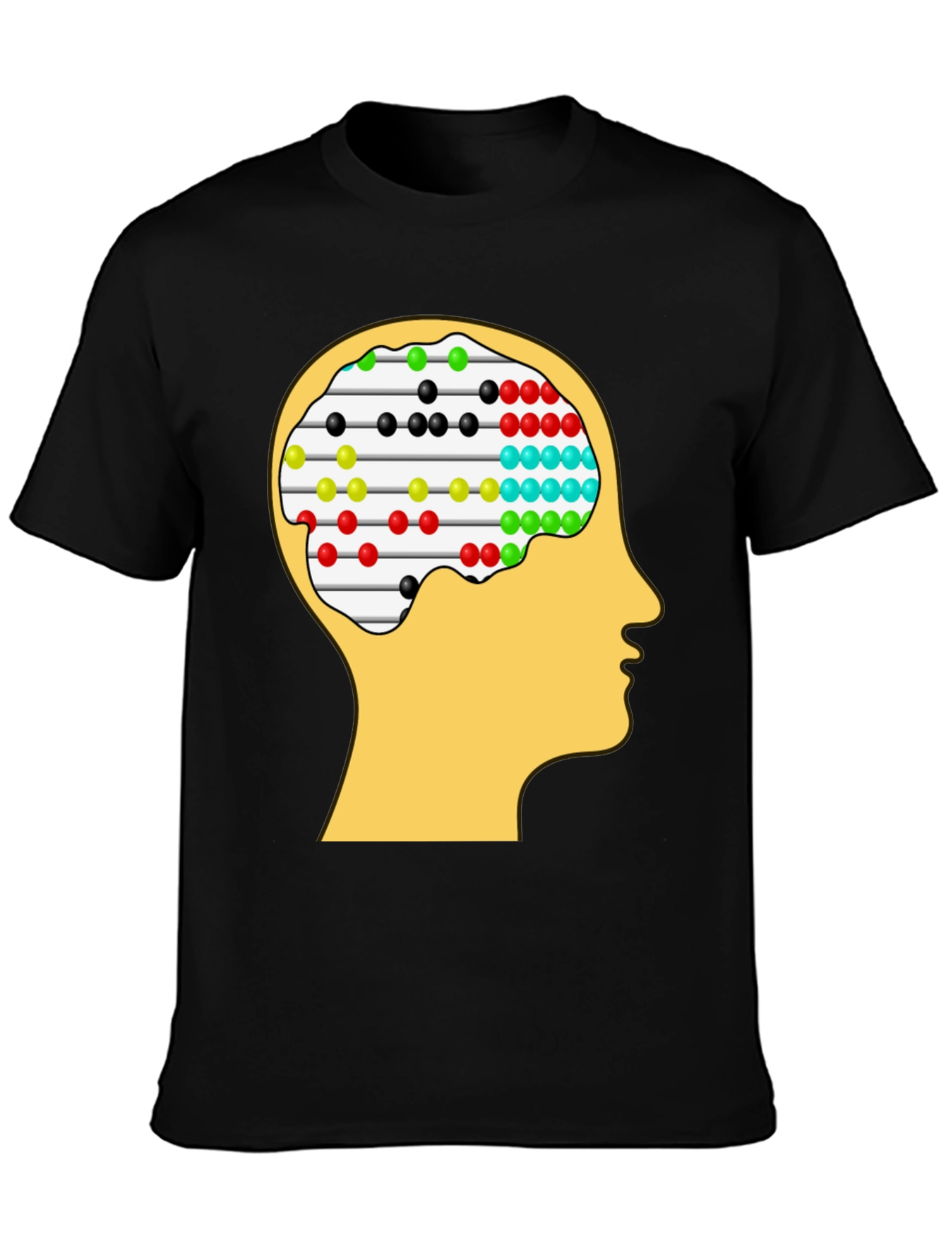 Abacus Brain Tee - Unique Thinking Design