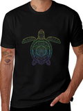 Rainbow Turtle Graphic T-Shirt