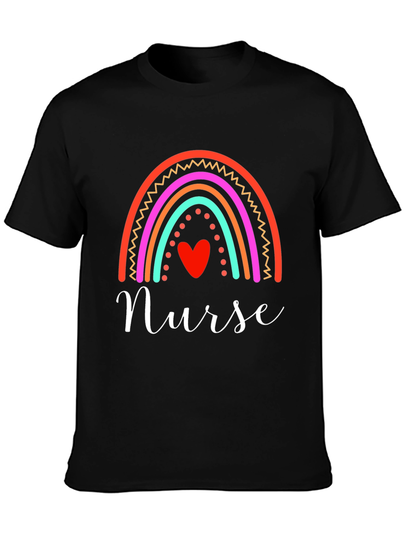 Nurse Rainbow Heart T-Shirt