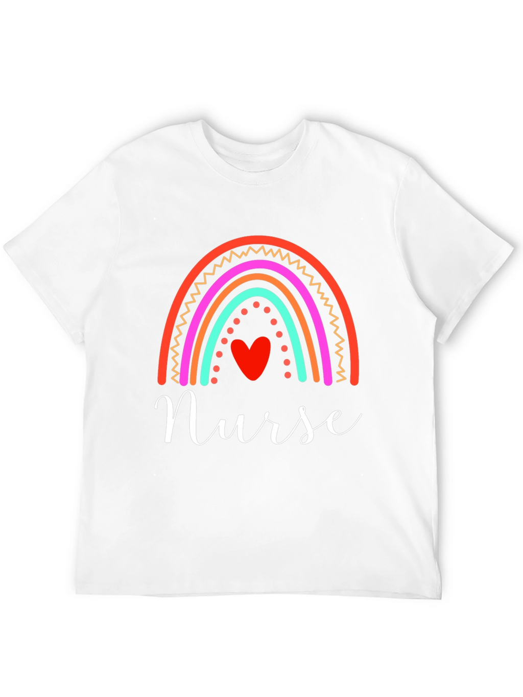 Nurse Rainbow Heart T-Shirt