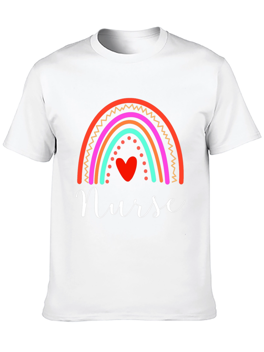 Nurse Rainbow Heart T-Shirt