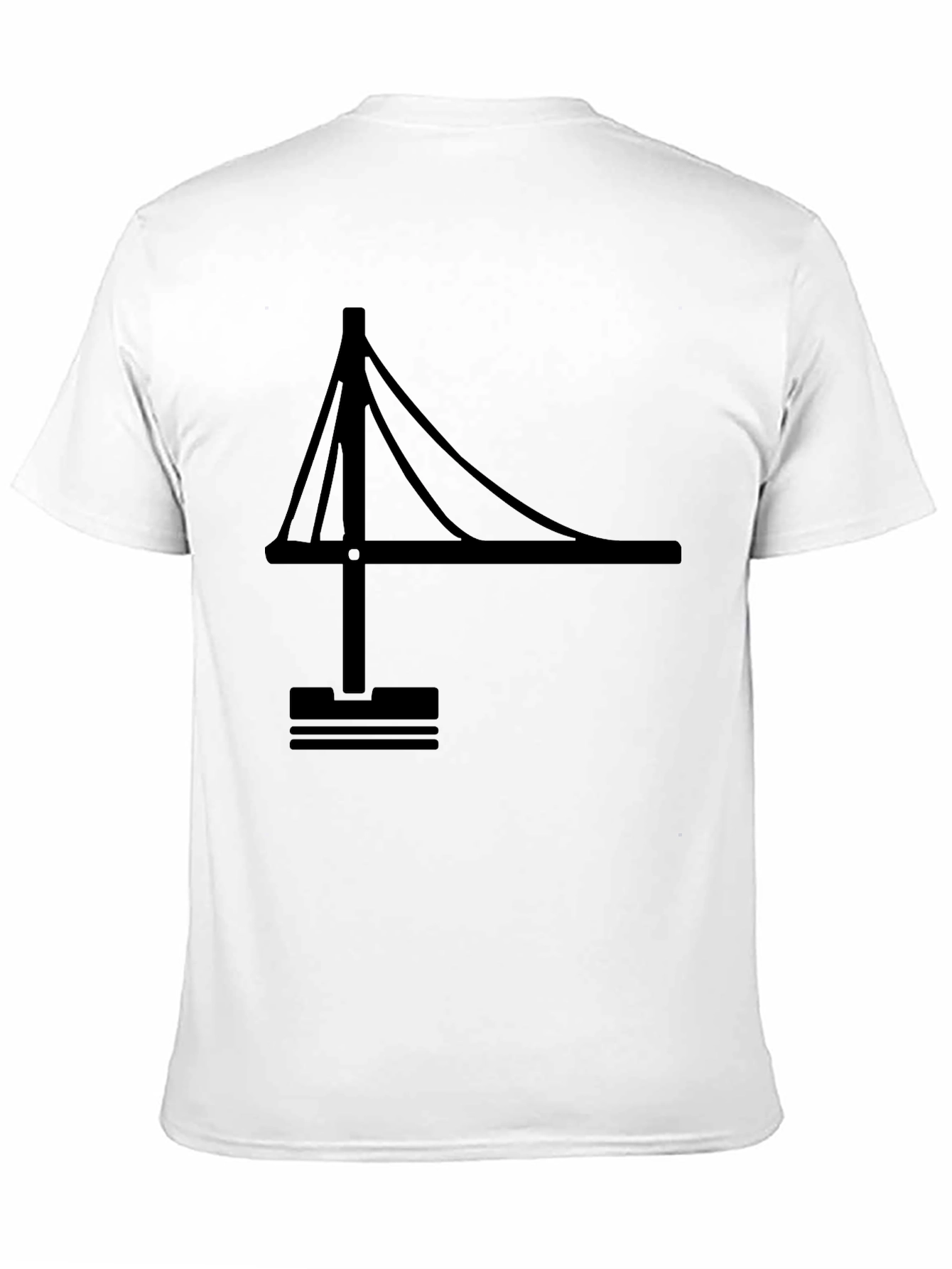 Black Bridge Graphic Tee - Modern Minimalist Design