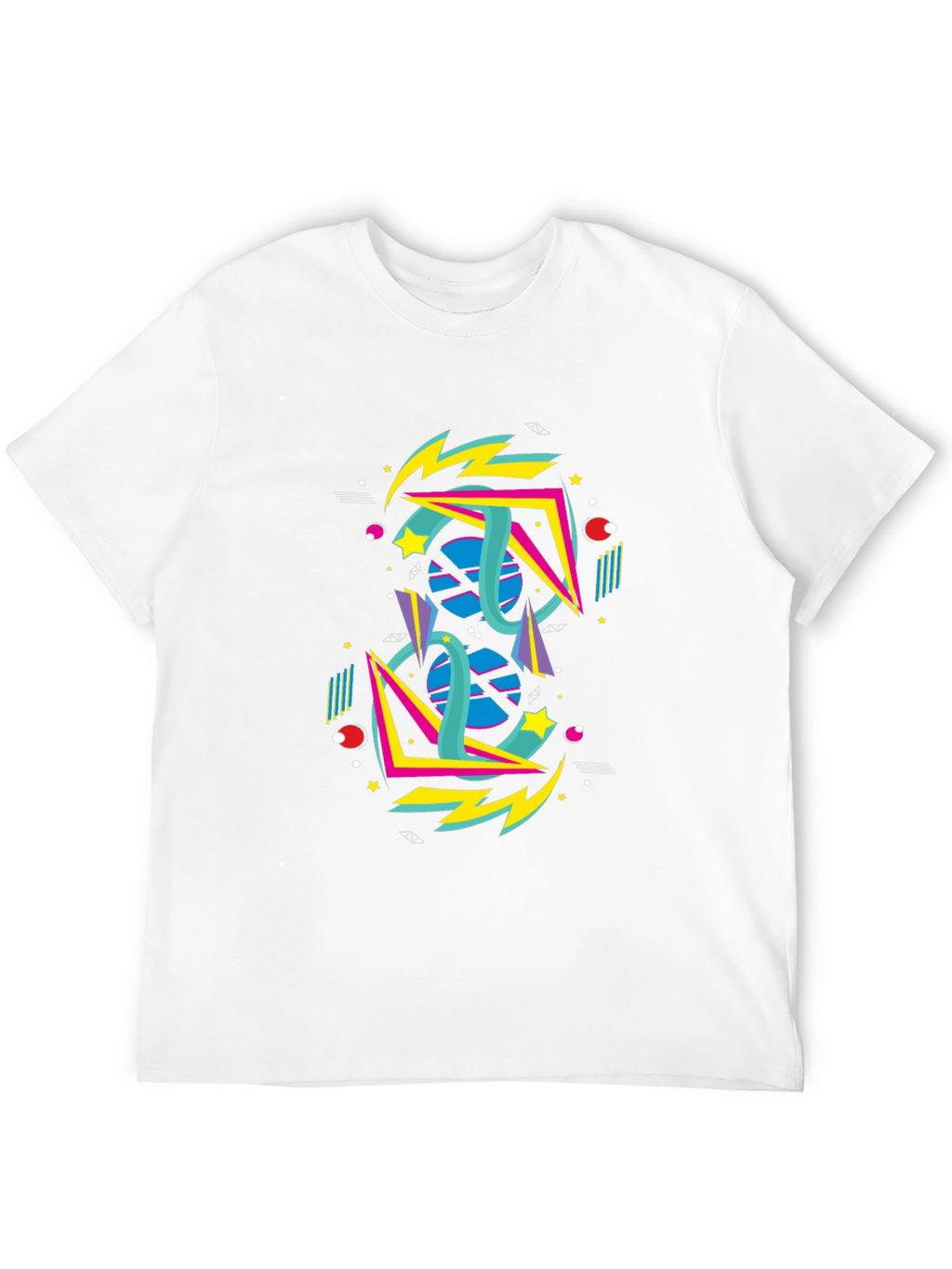 Retro 80s Geometric Graphic T-Shirt