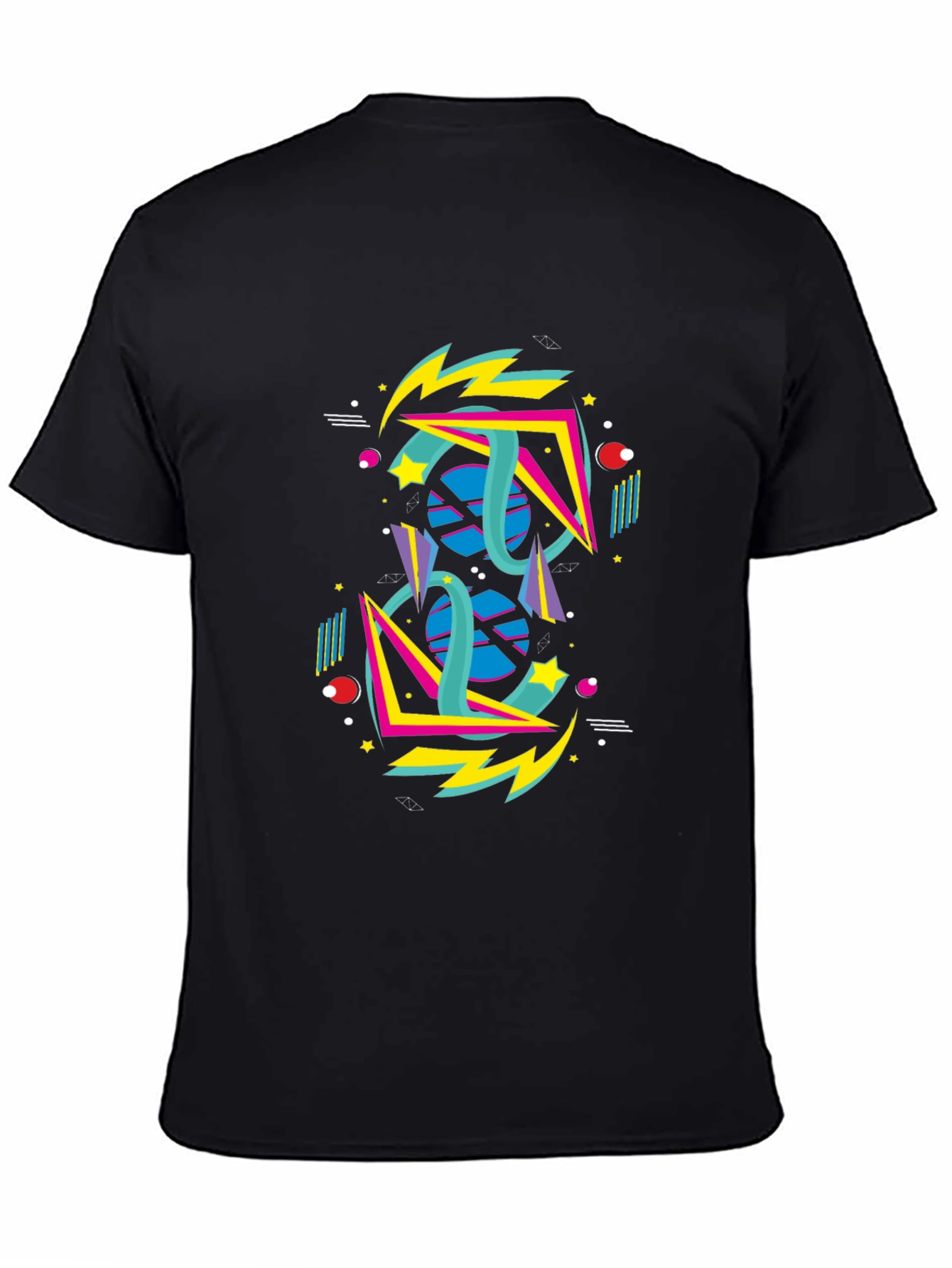 Retro 80s Geometric Graphic T-Shirt