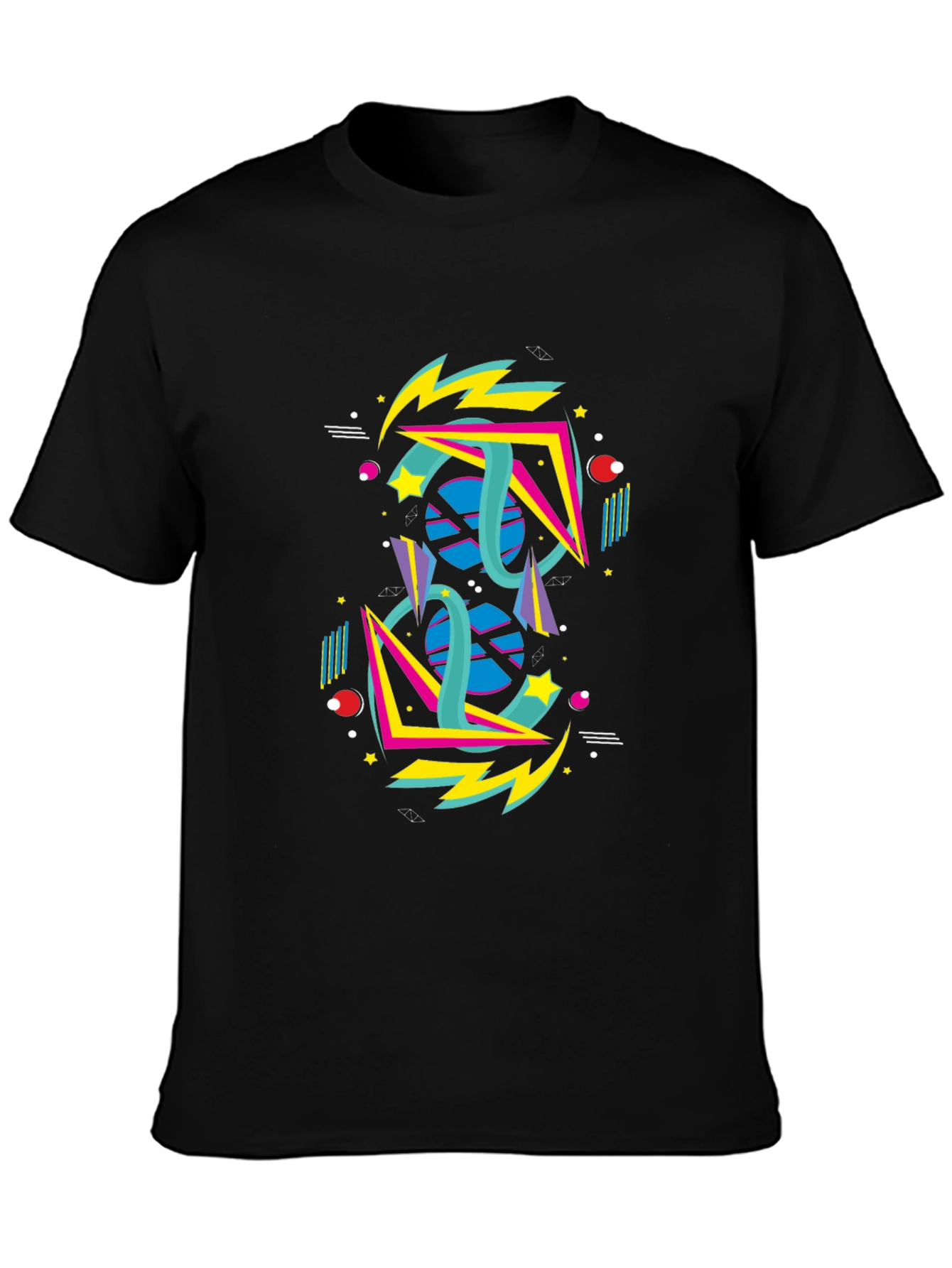 Retro 80s Geometric Graphic T-Shirt