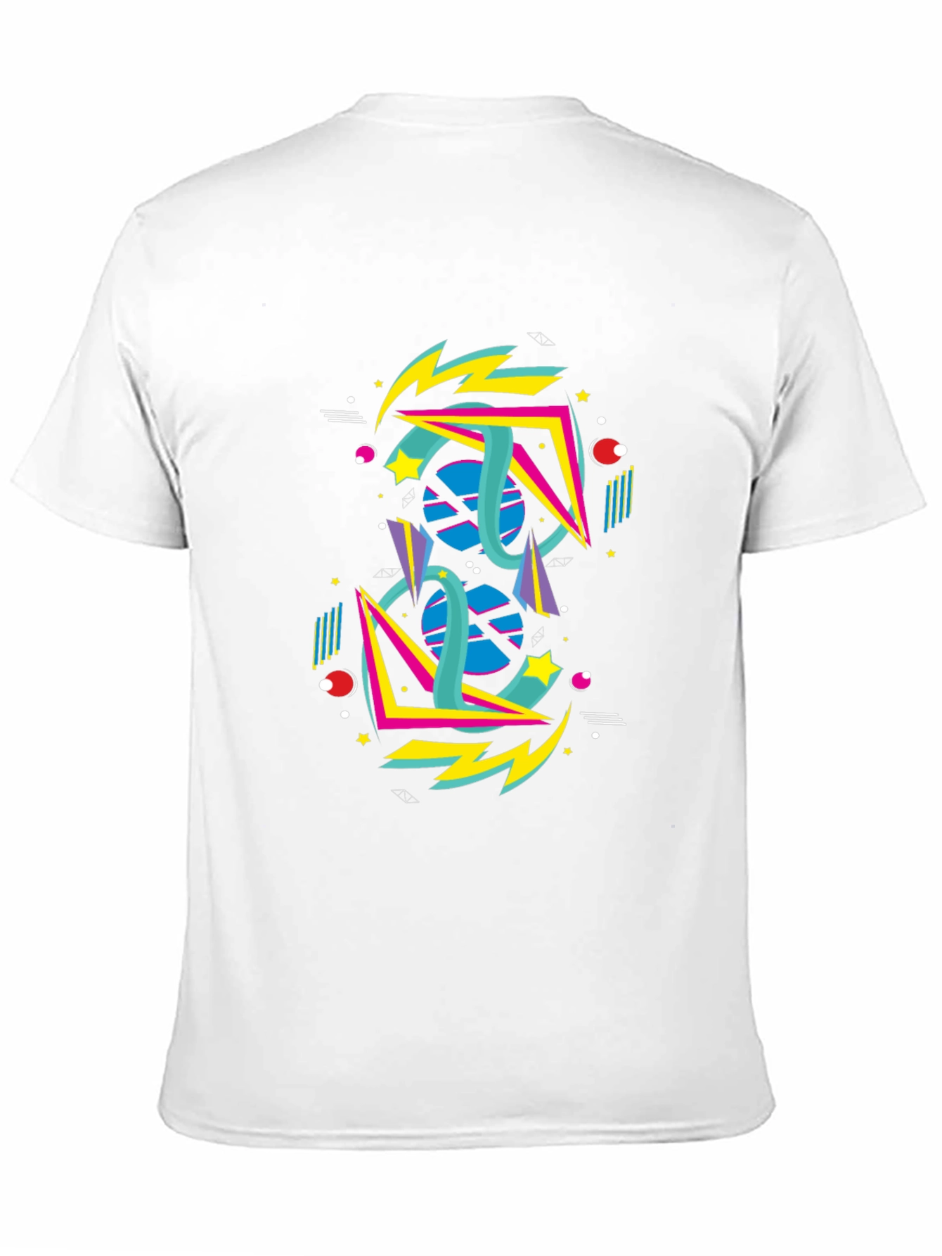 Retro 80s Geometric Graphic T-Shirt