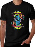 Retro 80s Geometric Graphic T-Shirt