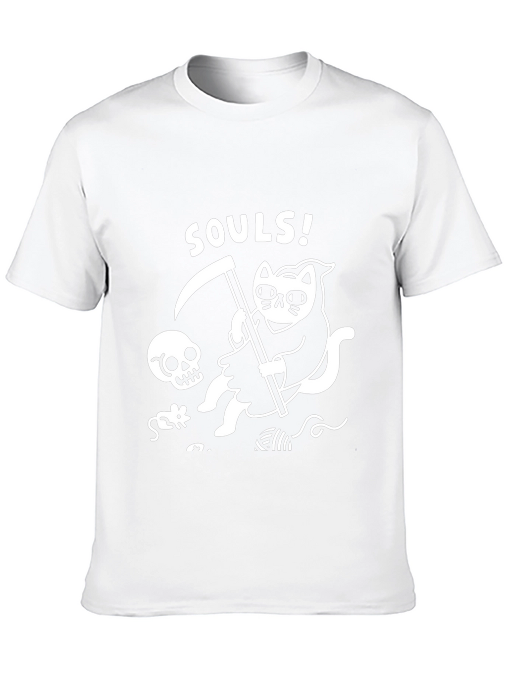 Grim Reaper Cat T-Shirt - Soul Collector Tee