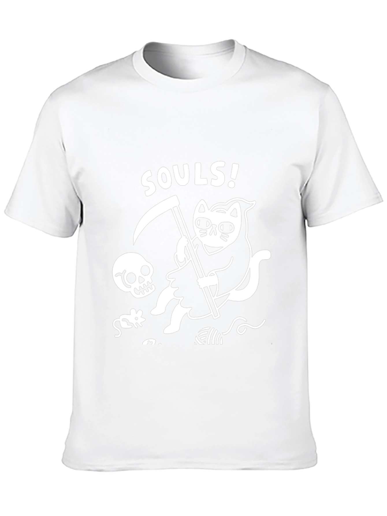 Grim Reaper Cat T-Shirt - Soul Collector Tee