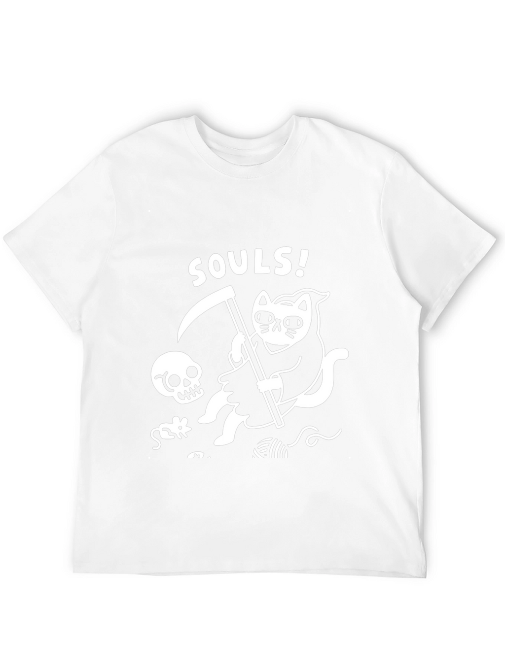 Grim Reaper Cat T-Shirt - Soul Collector Tee