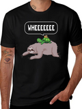 Sloth Turtle Snail Wheeee Graphic T-Shirt