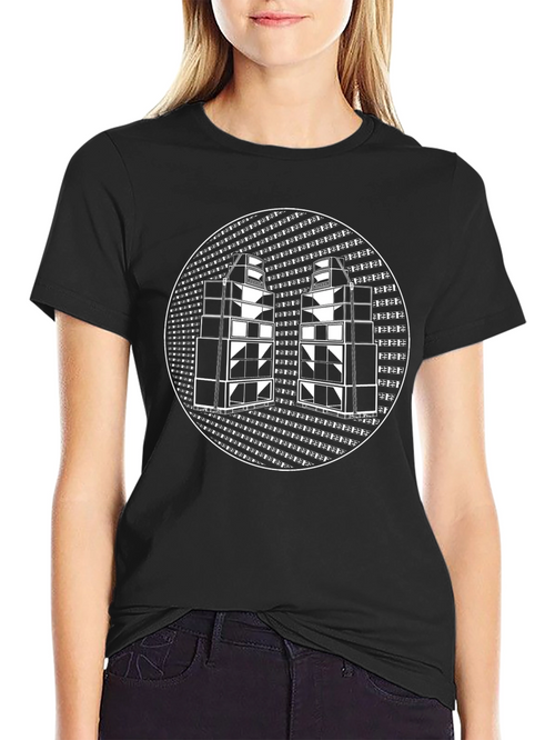 Abstract Speaker Graphic Tee - Black