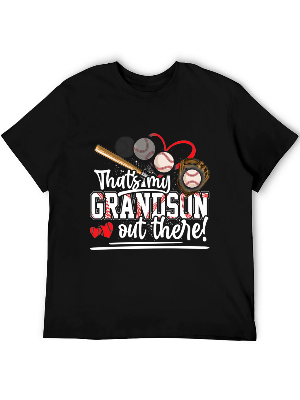 Grandson Baseball T-Shirt - Proud Grandparent Tee