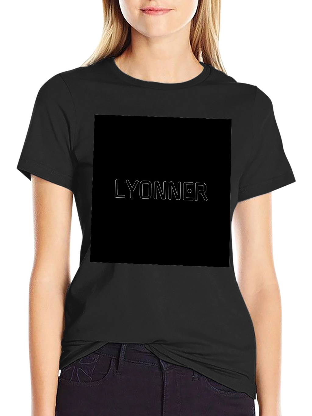 LYONNER Graphic Print Black T-Shirt