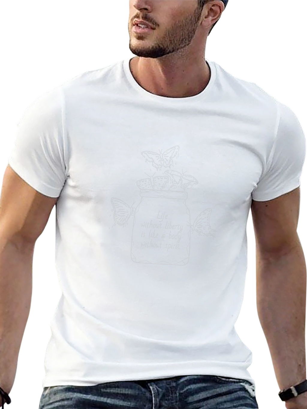 Life Without Liberty Butterfly T-Shirt
