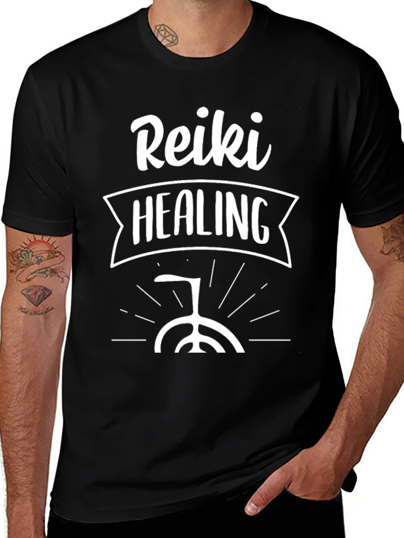 Reiki Healing Graphic T-Shirt - Spiritual Energy Gift