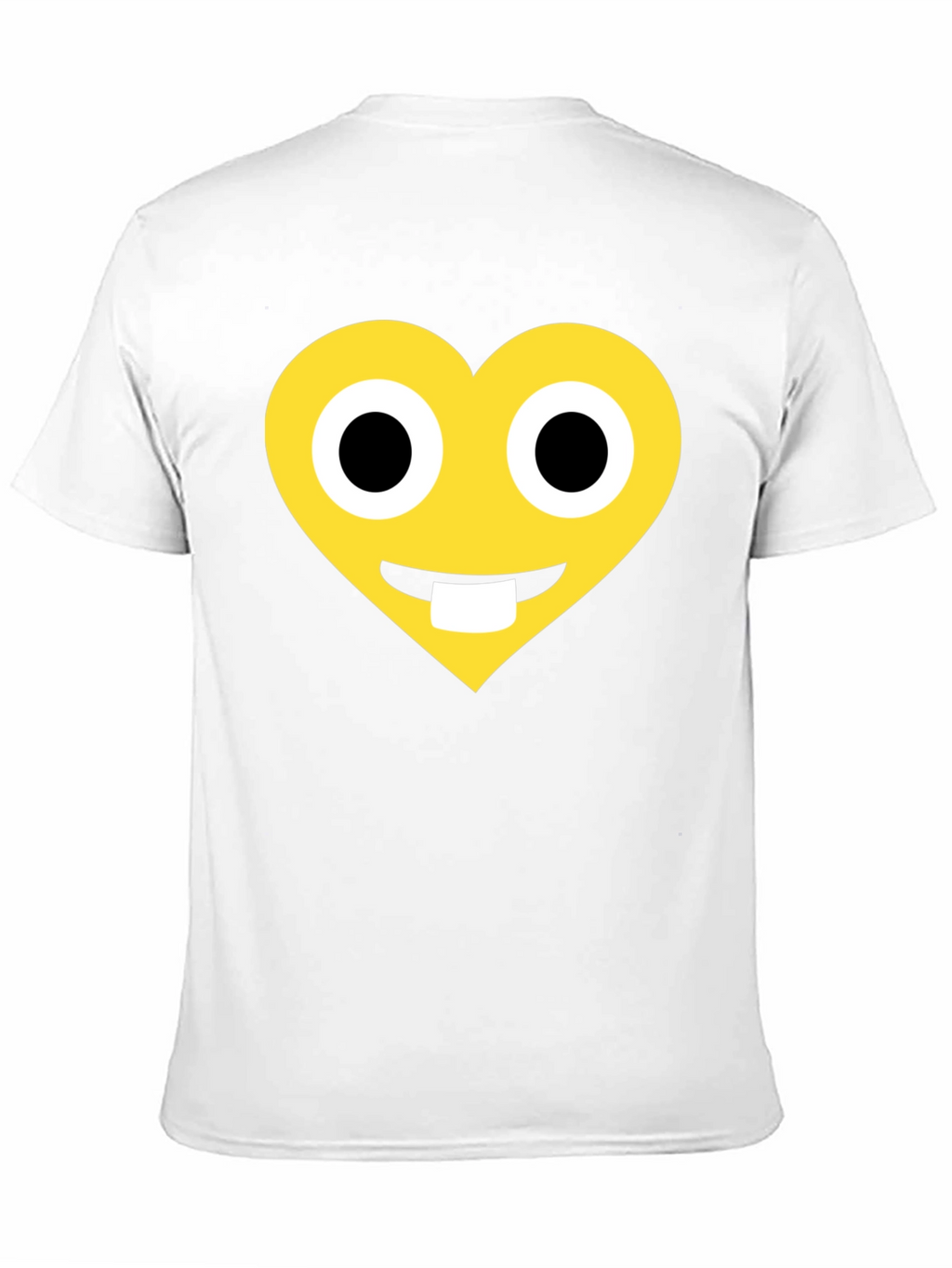 Heart Emoji Graphic T-Shirt - Black Cotton Blend