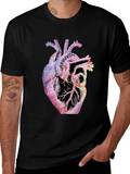 Anatomical Heart Graphic Black T-Shirt