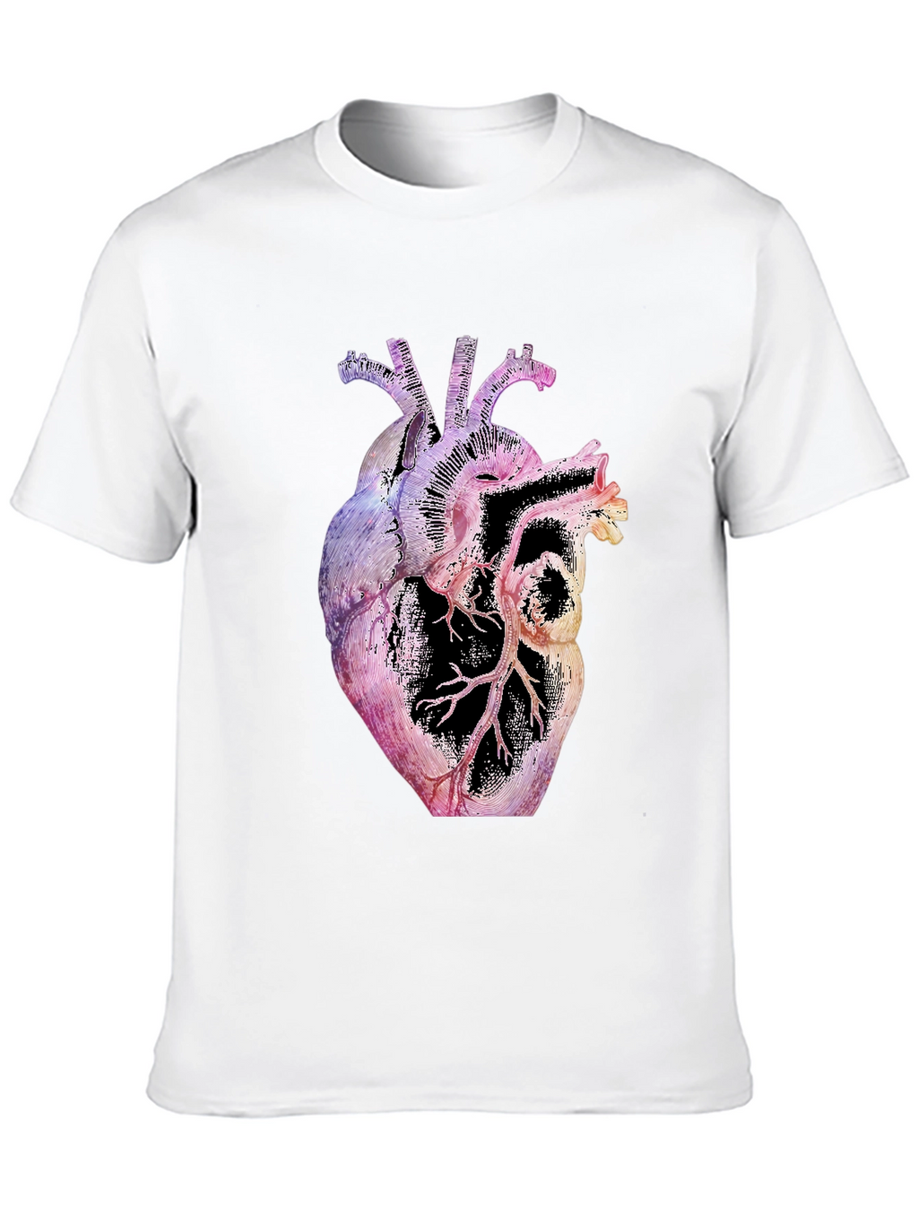 Anatomical Heart Graphic Black T-Shirt