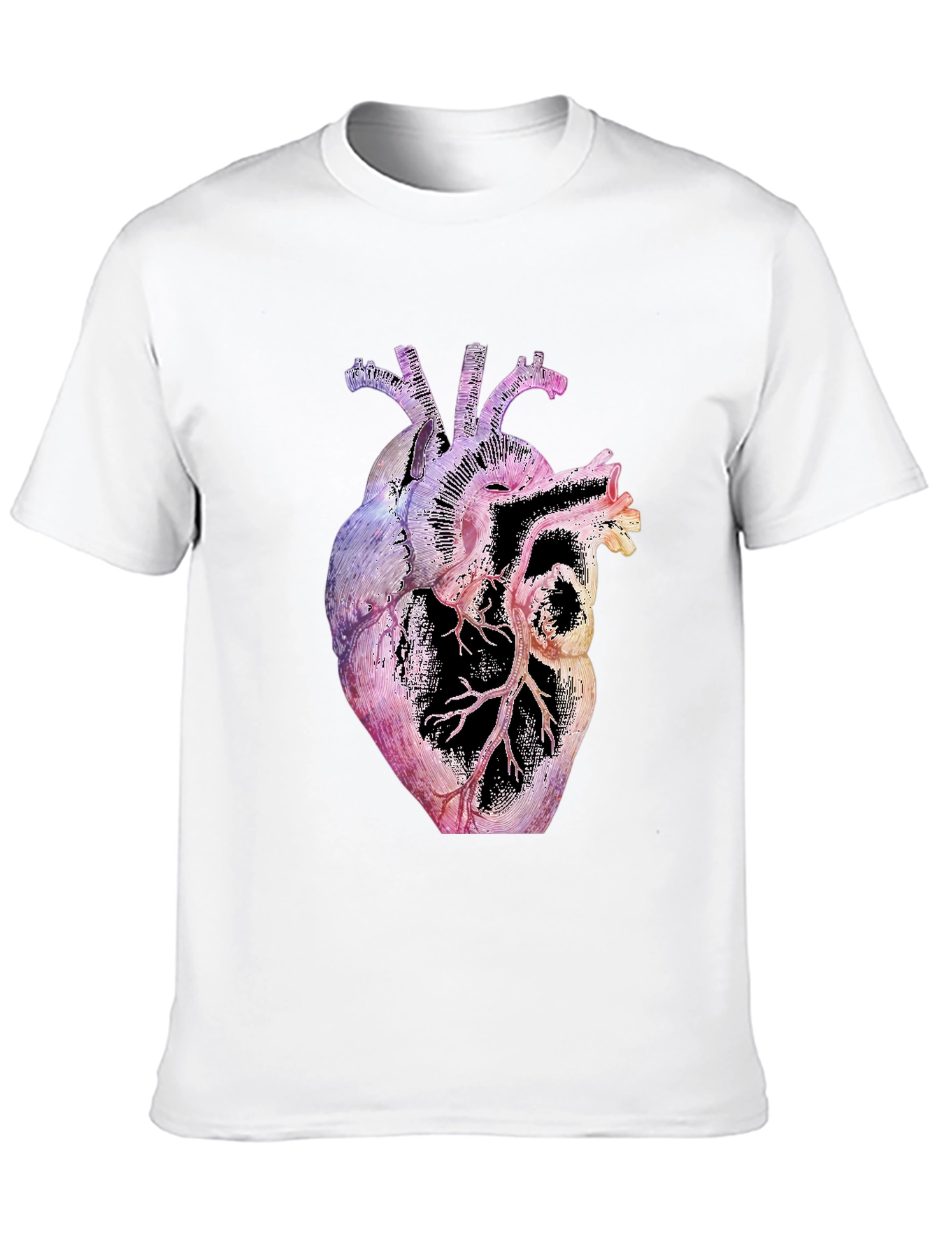 Anatomical Heart Graphic Black T-Shirt