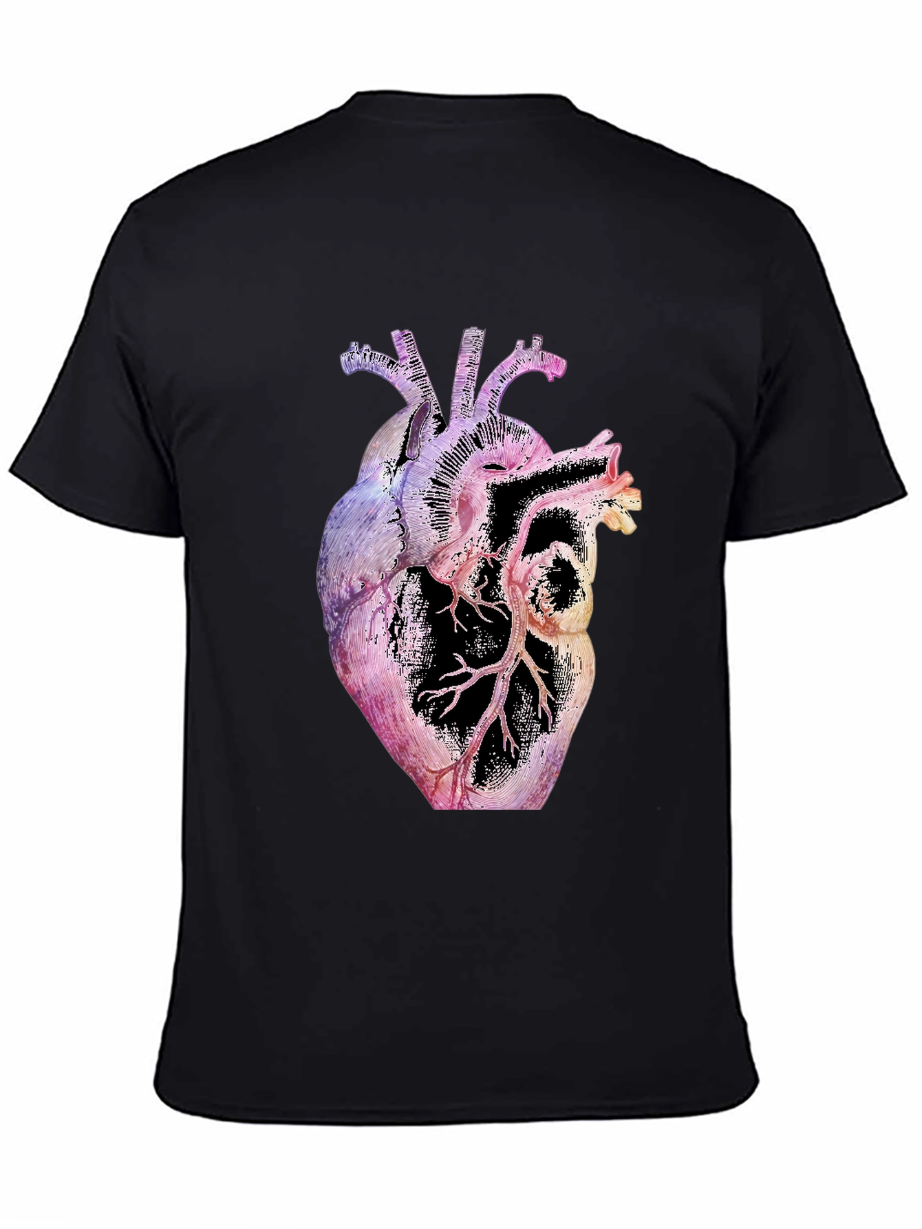 Anatomical Heart Graphic Black T-Shirt