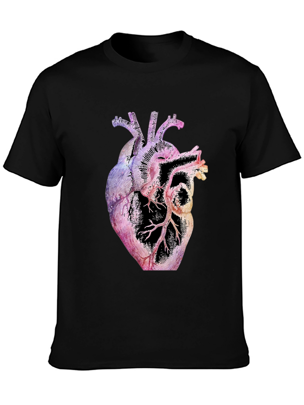 Anatomical Heart Graphic Black T-Shirt