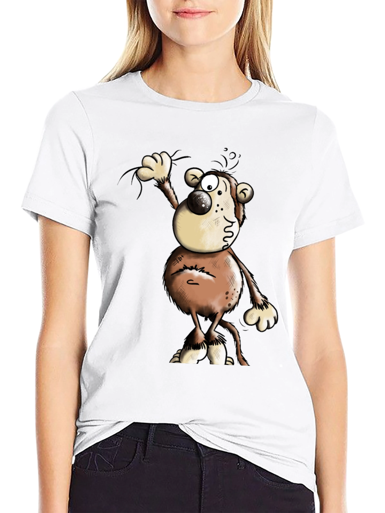 Cartoon Character Graphic Print Tee