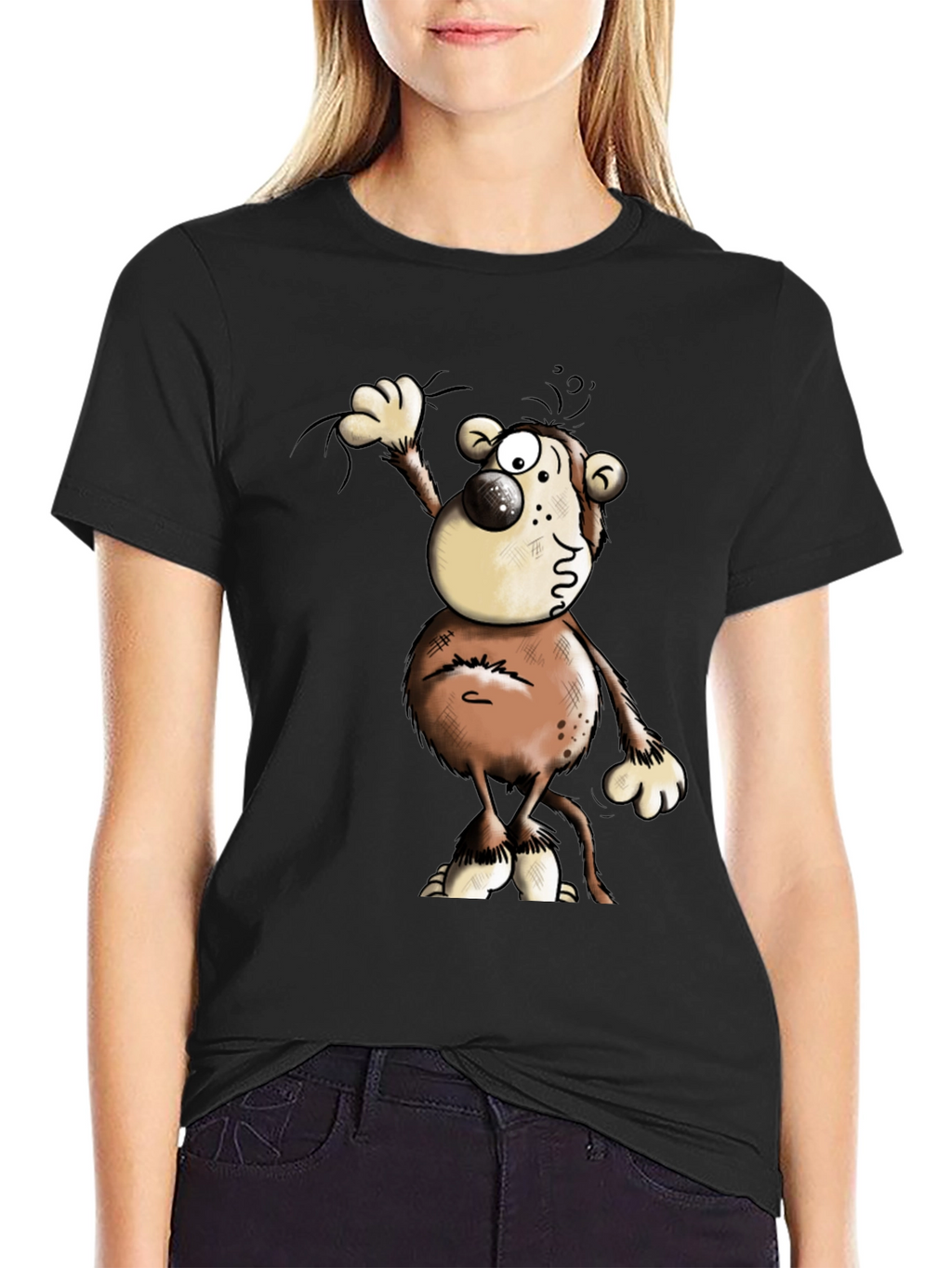 Cartoon Character Graphic Print Tee