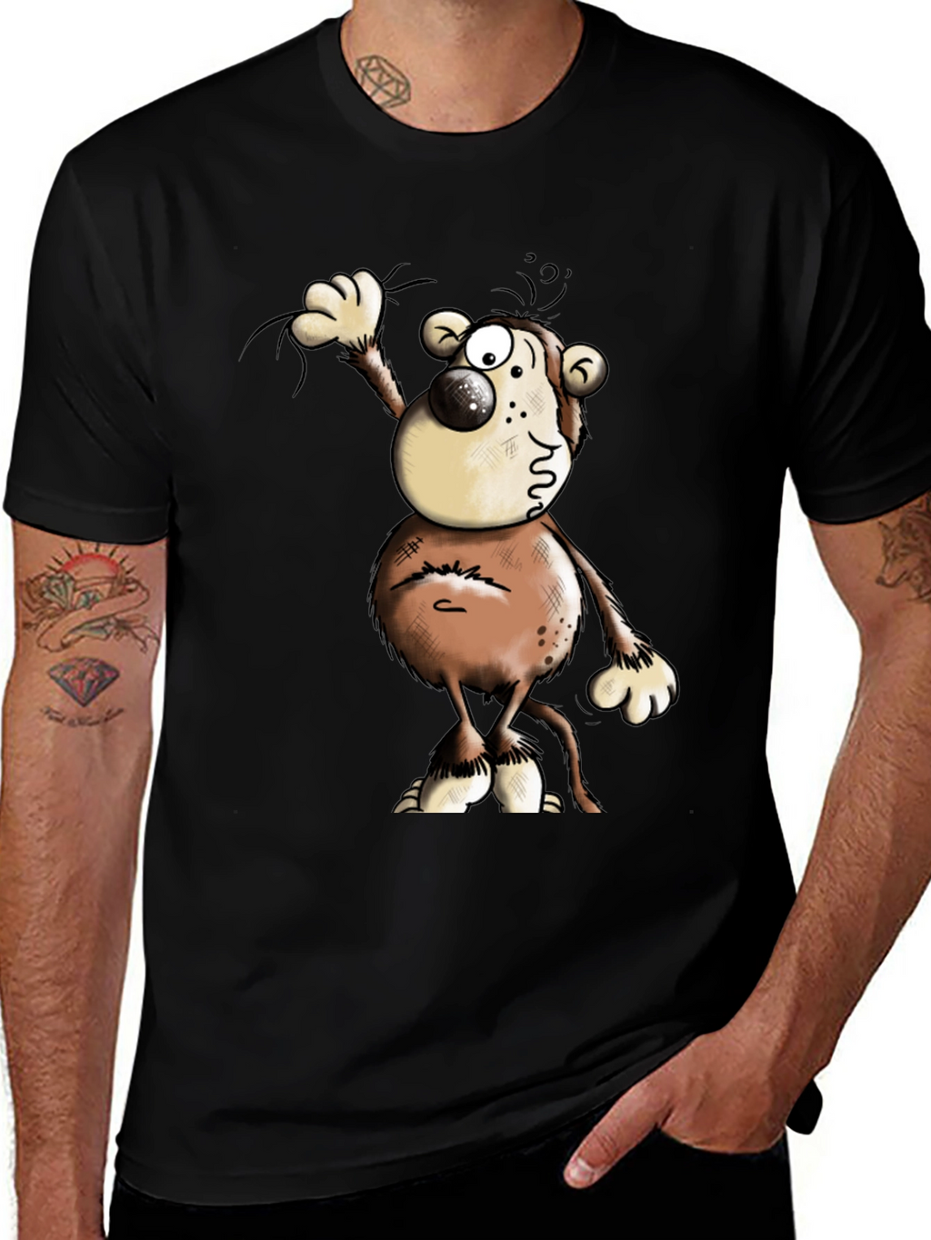 Cartoon Character Graphic Print Tee