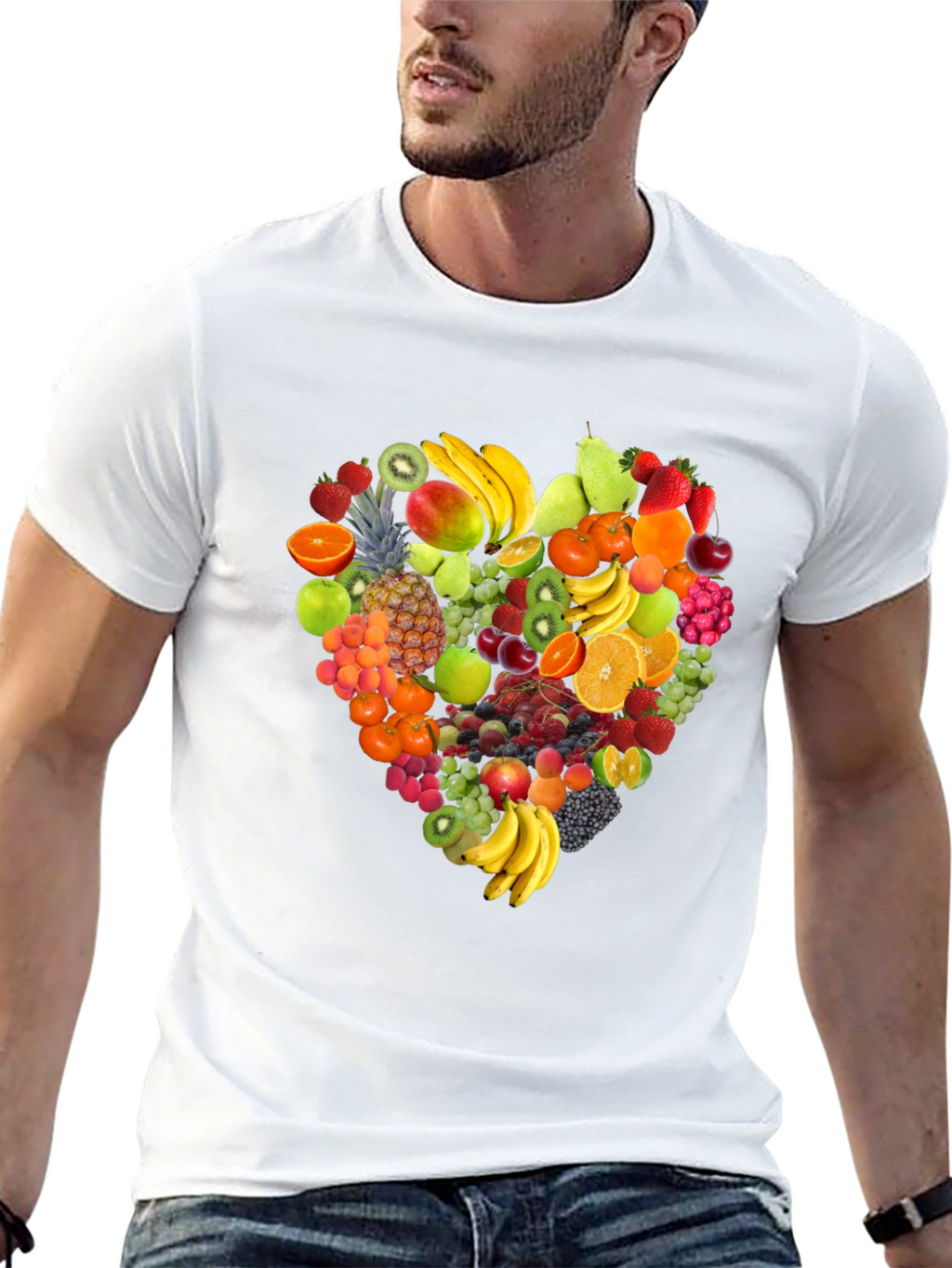 Fruit Heart T-Shirt - Stylish & Healthy