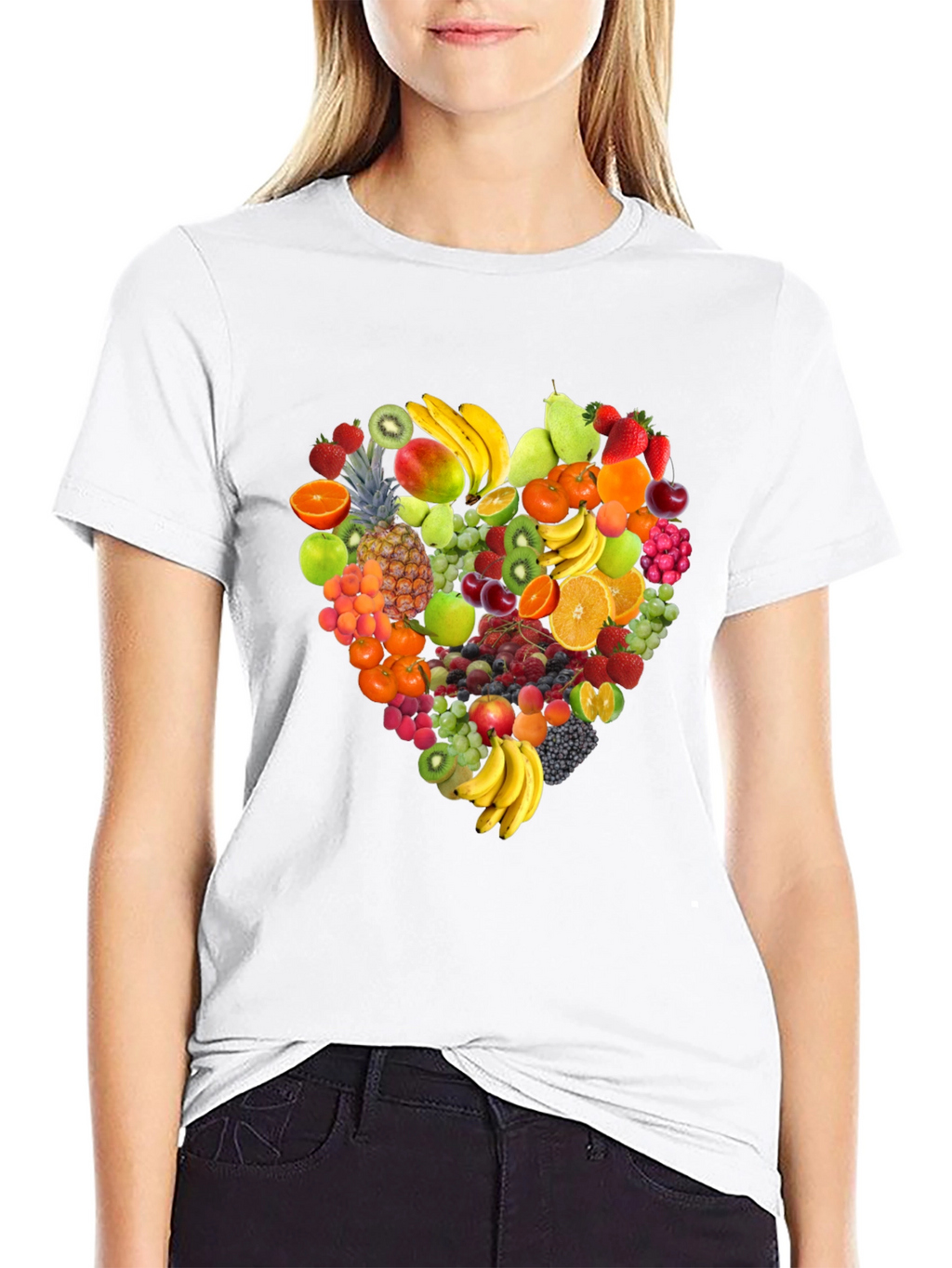 Fruit Heart T-Shirt - Stylish & Healthy